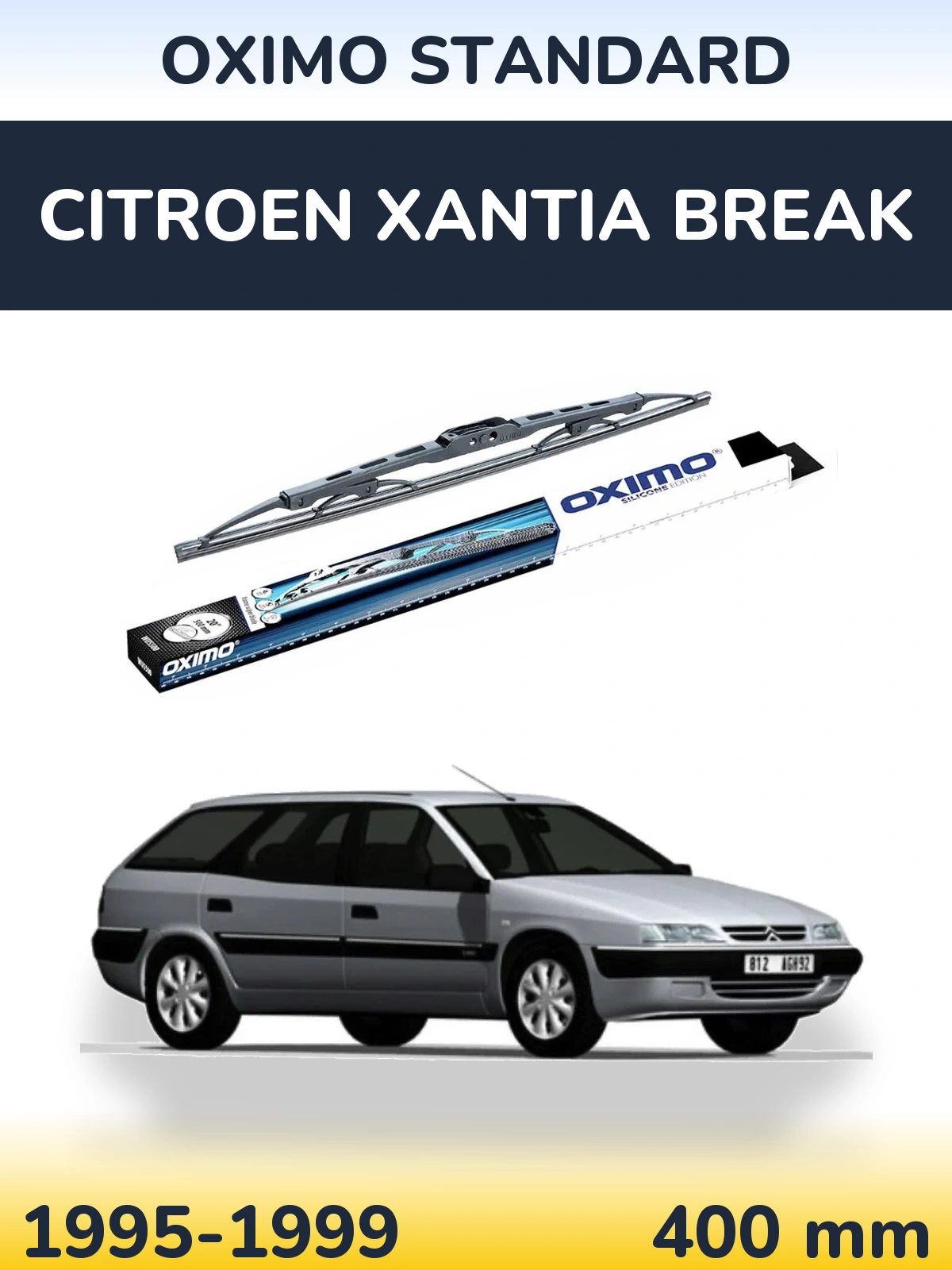 Tylna wycieraczka Oximo Standard 400 mm do Citroen Xantia Break 1995-1999
