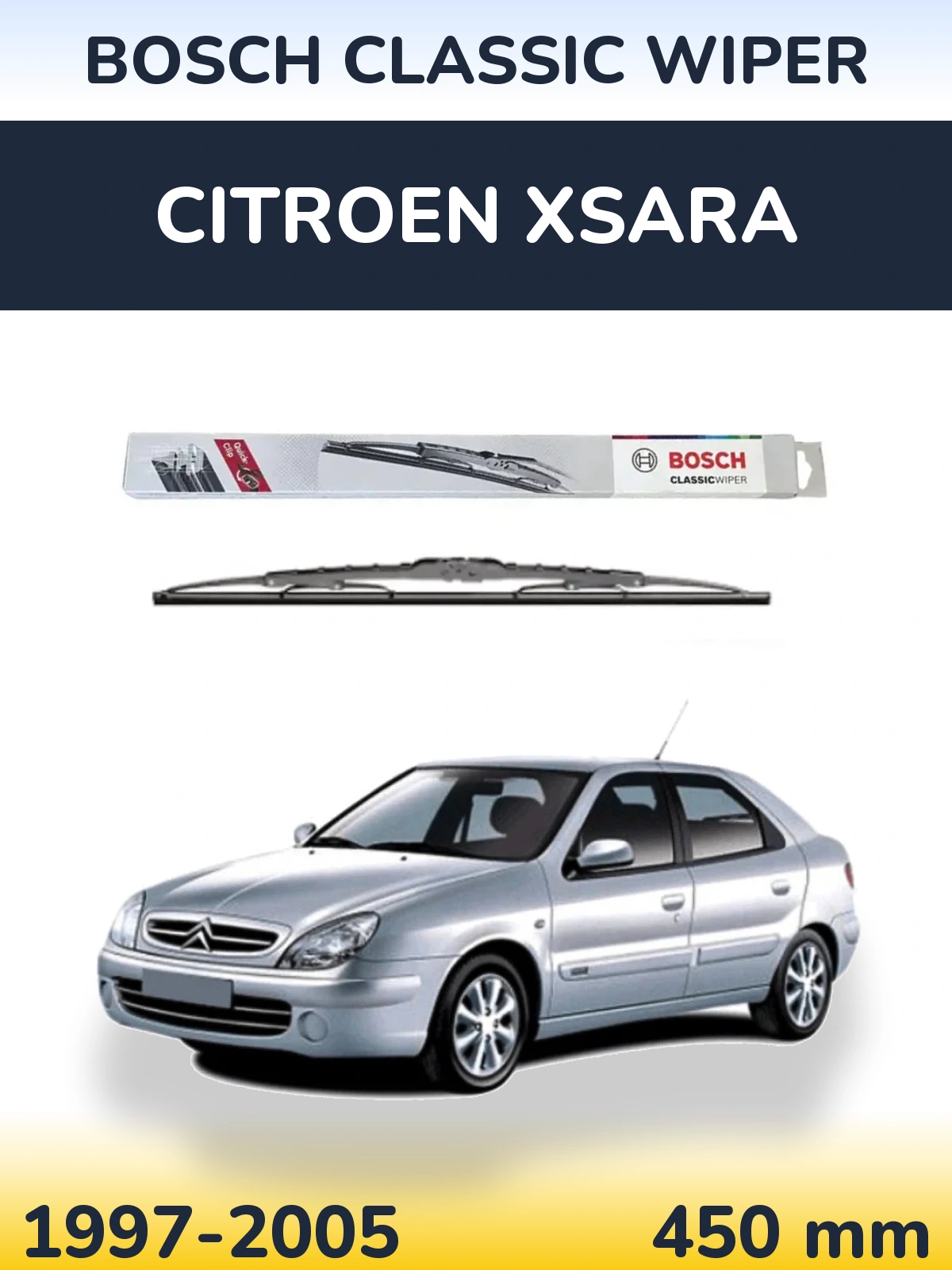 Tylna wycieraczka BOSCH Classic Wiper 450 mm do Citroen Xsara 1997-2005