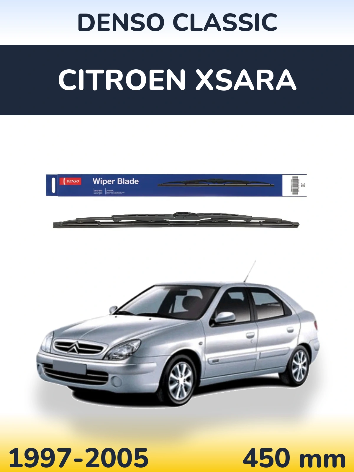 Tylna wycieraczka Denso Classic 450 mm do Citroen Xsara 1997-2005