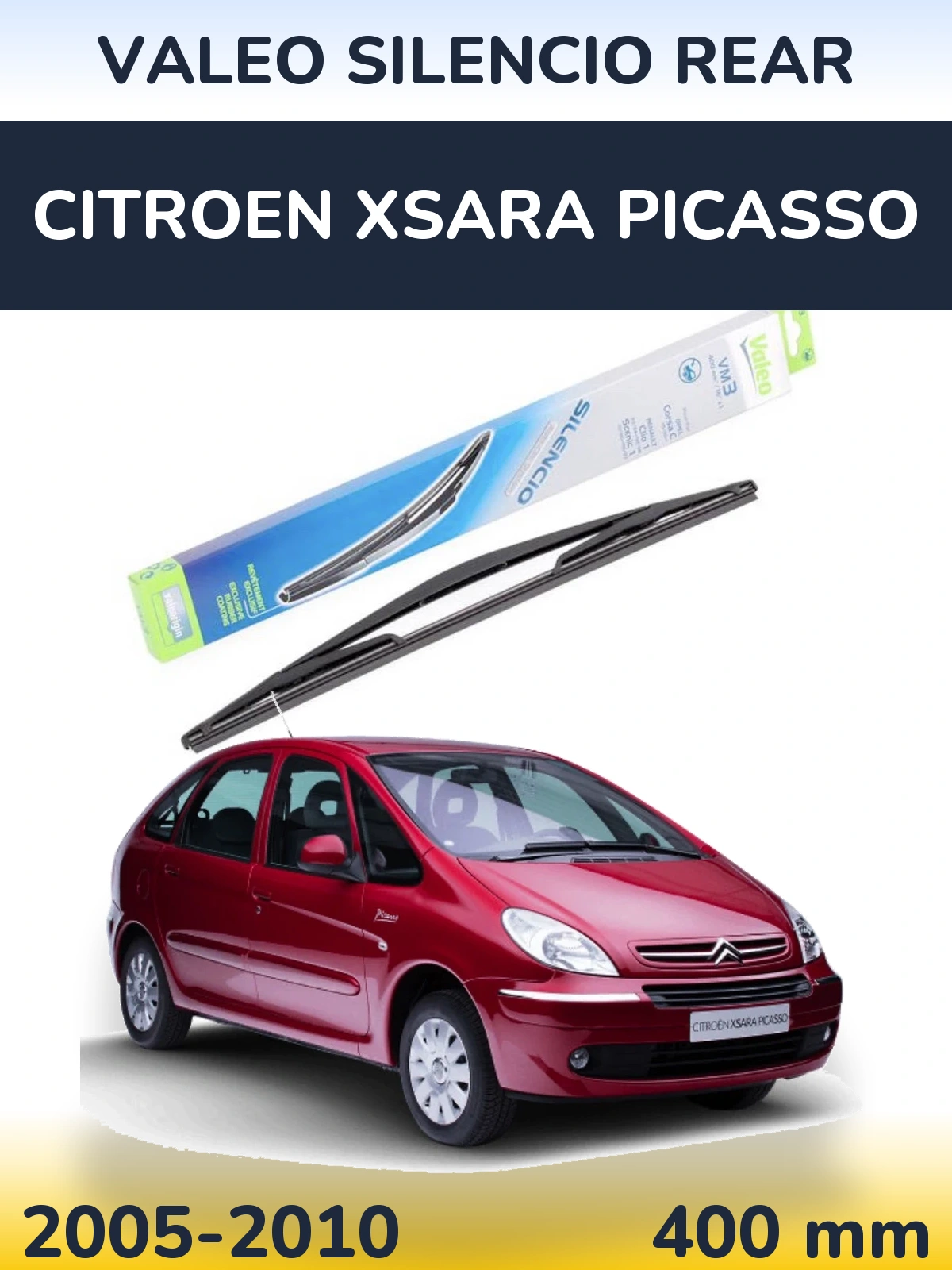 Задний дворник Valeo Silencio Rear 400 мм для Citroen Xsara Picasso 2005-2010