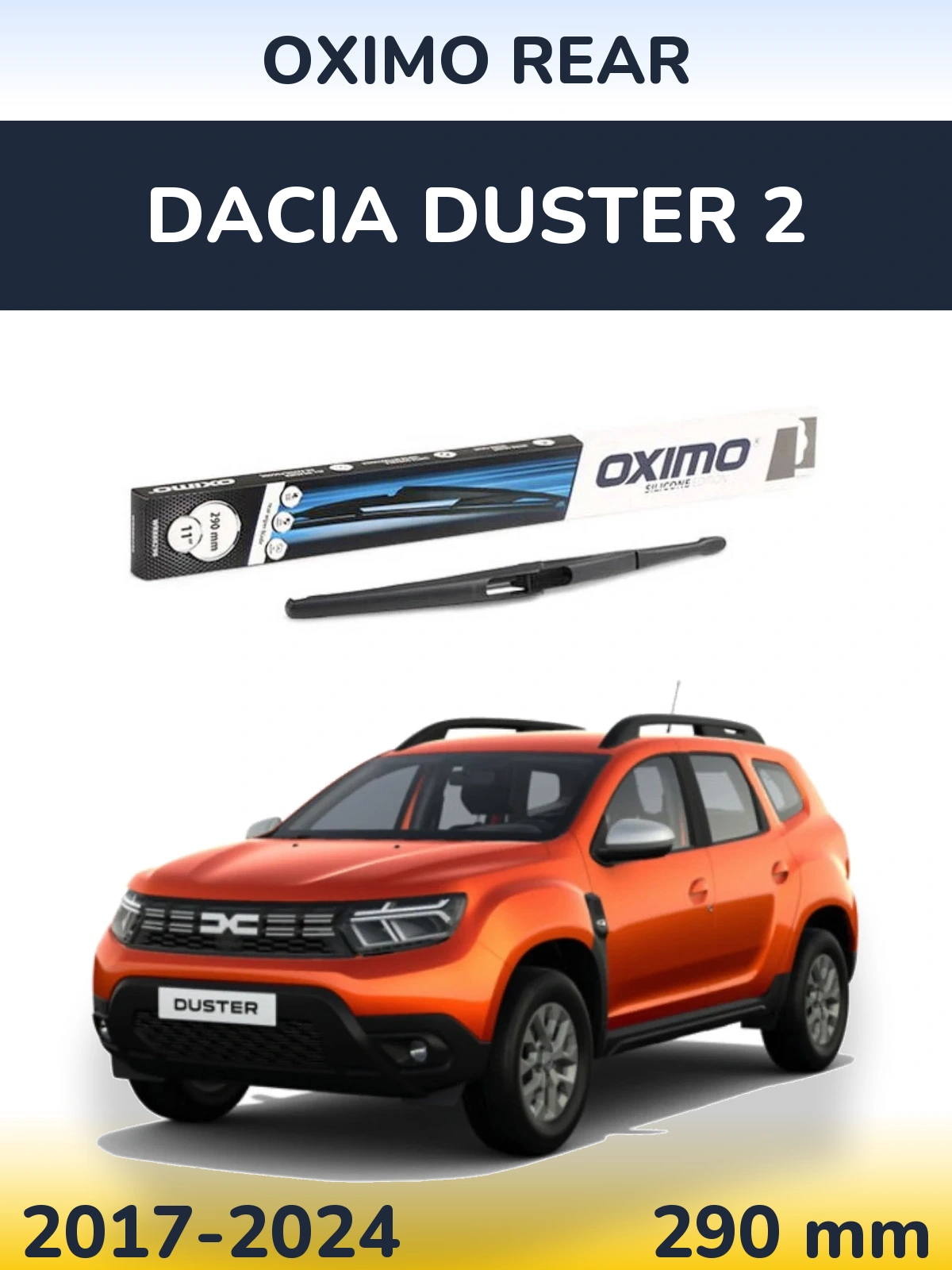 Задний дворник Oximo Rear 290 мм для Dacia Duster 2 2017-2024