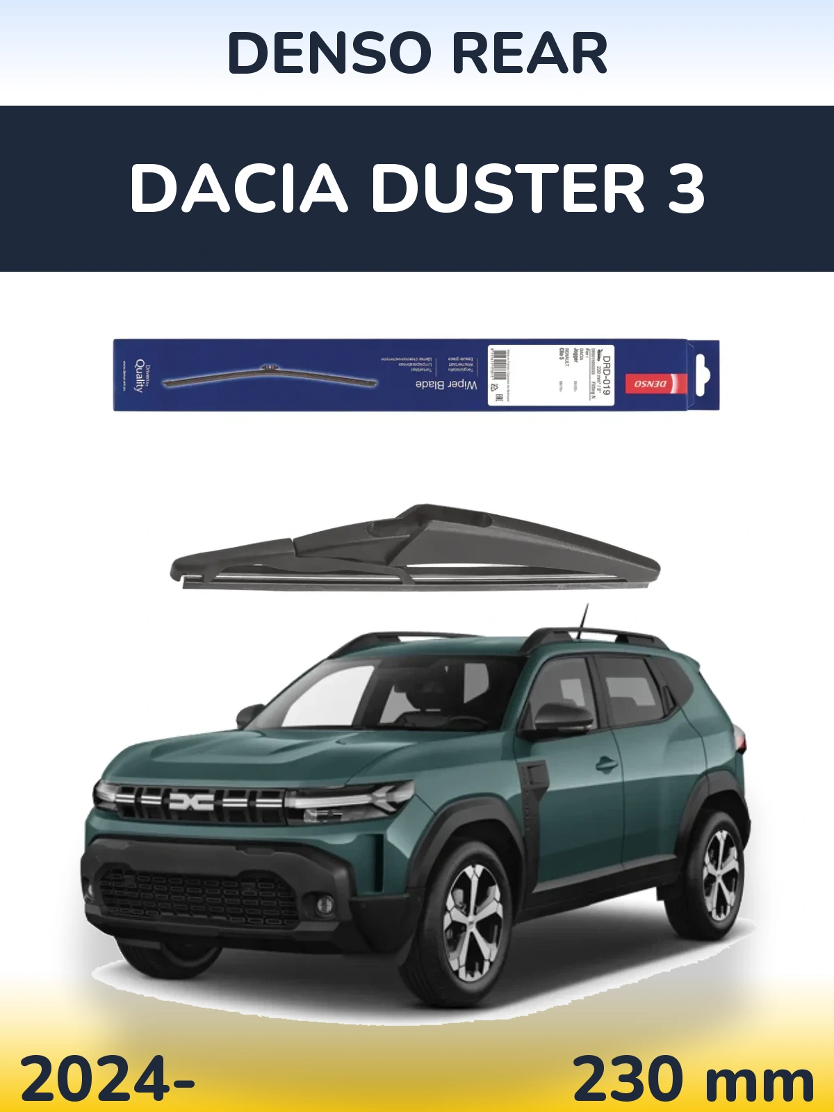 Tylna wycieraczka Denso Rear 230 mm do Dacia Duster 3 2024-2026