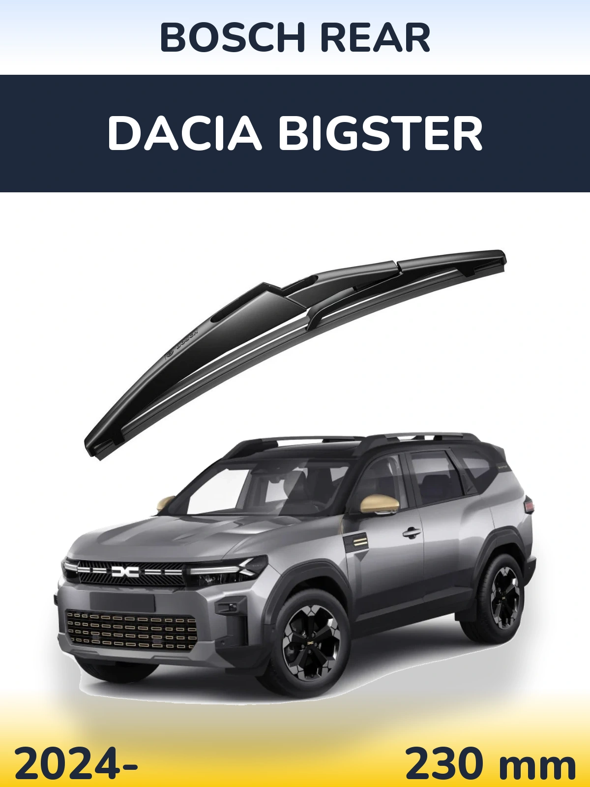 Tylna wycieraczka BOSCH Rear 230 mm do Dacia Bigster 2024-2026