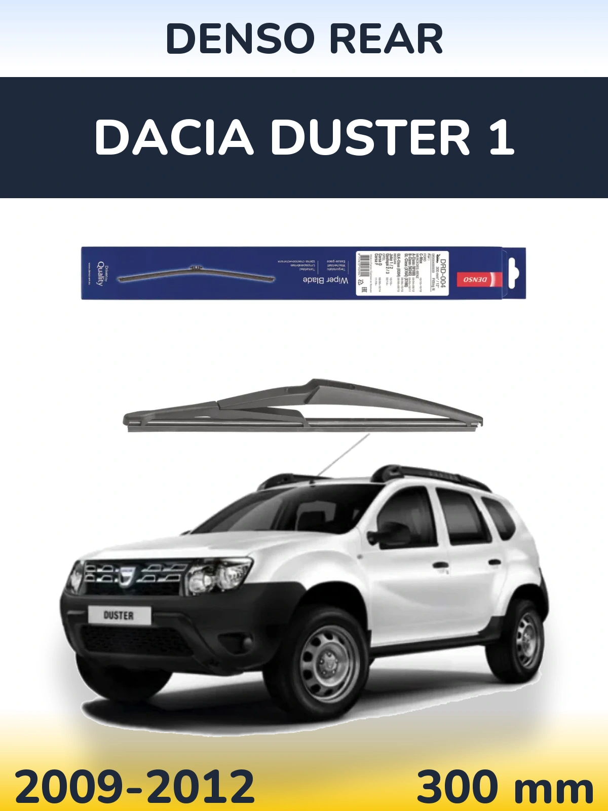 Tylna wycieraczka Denso Rear 300 mm do Dacia Duster 1 2009-2012