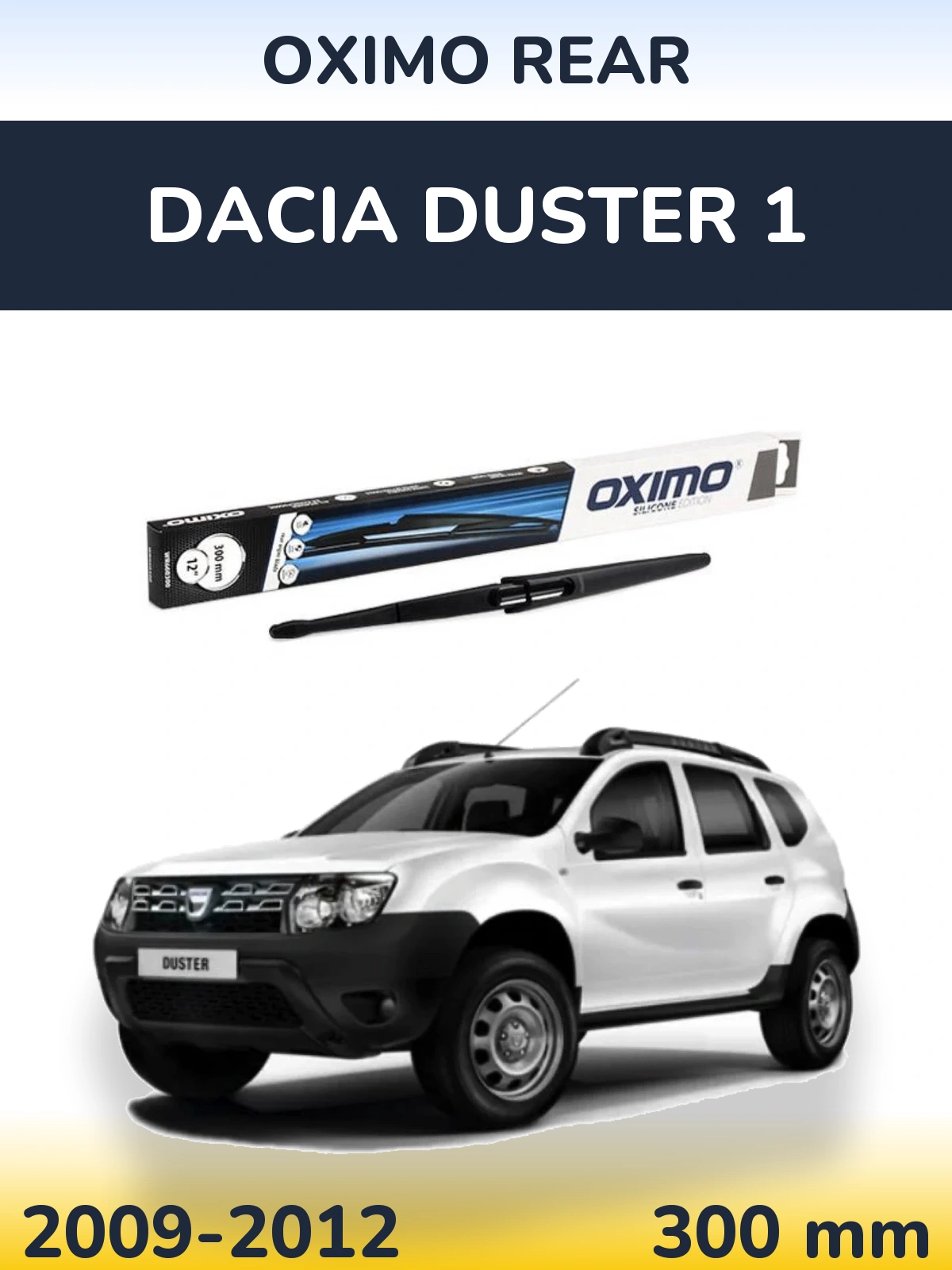 Задний дворник Oximo Rear 300 мм для Dacia Duster 1 2009-2012
