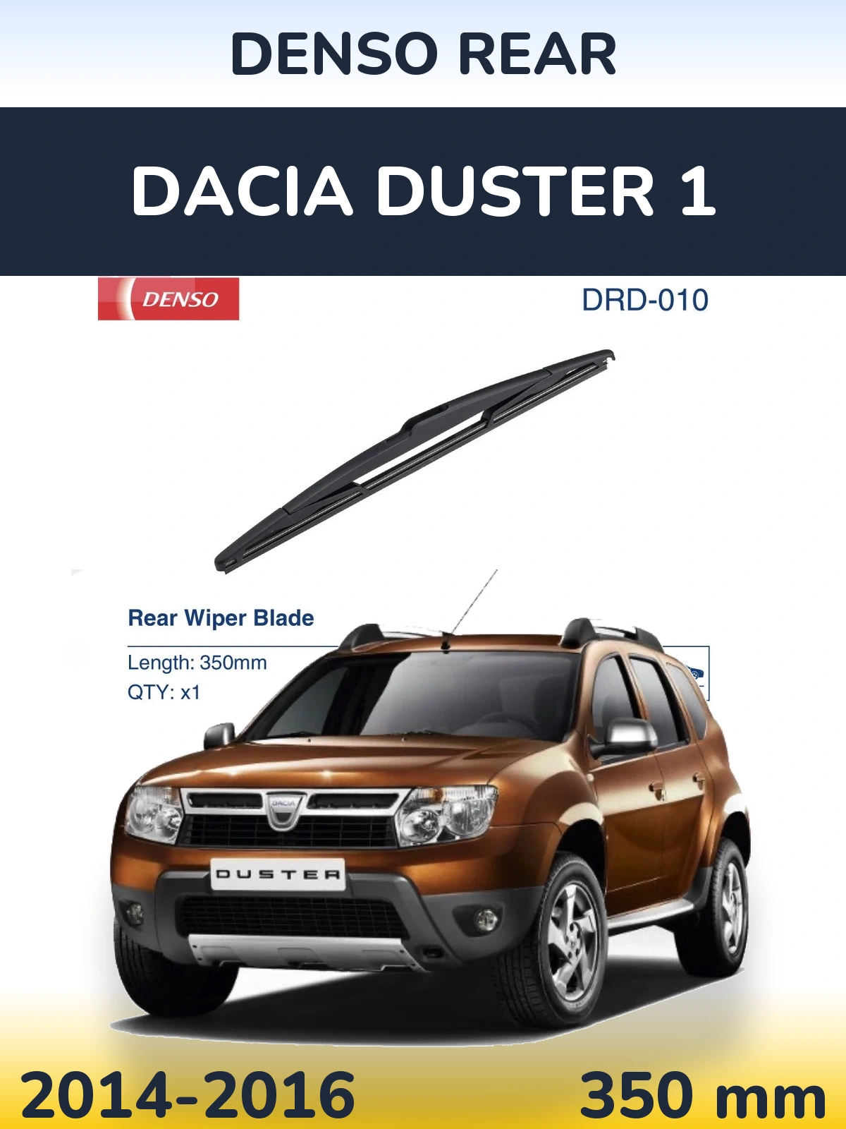 Tylna wycieraczka Denso Rear 350 mm do Dacia Duster 1 2014-2016