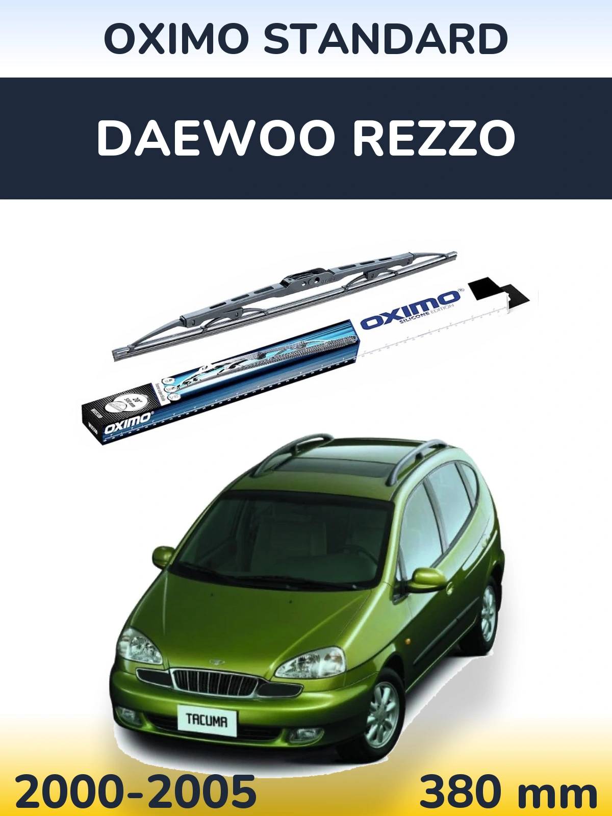 Tylna wycieraczka Oximo Standard 375 mm do Daewoo Rezzo 2000-2005