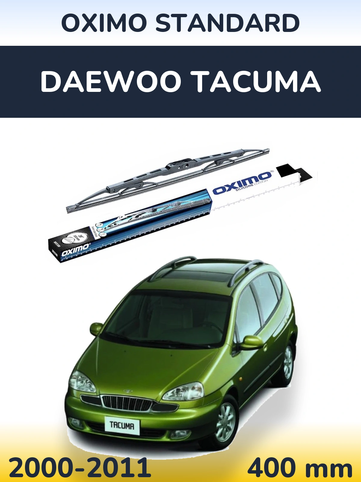 Tylna wycieraczka Oximo Standard 400 mm do Daewoo Tacuma 2000-2011