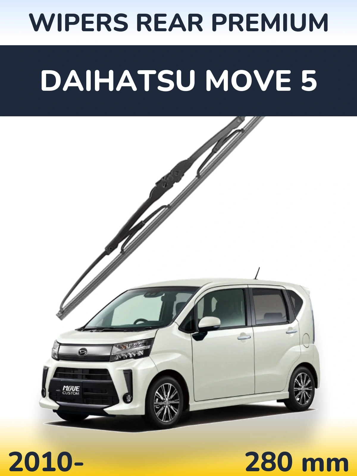 Tylna wycieraczka WIPERS REAR PREMIUM 280 mm do Daihatsu Move 5 2010-2026