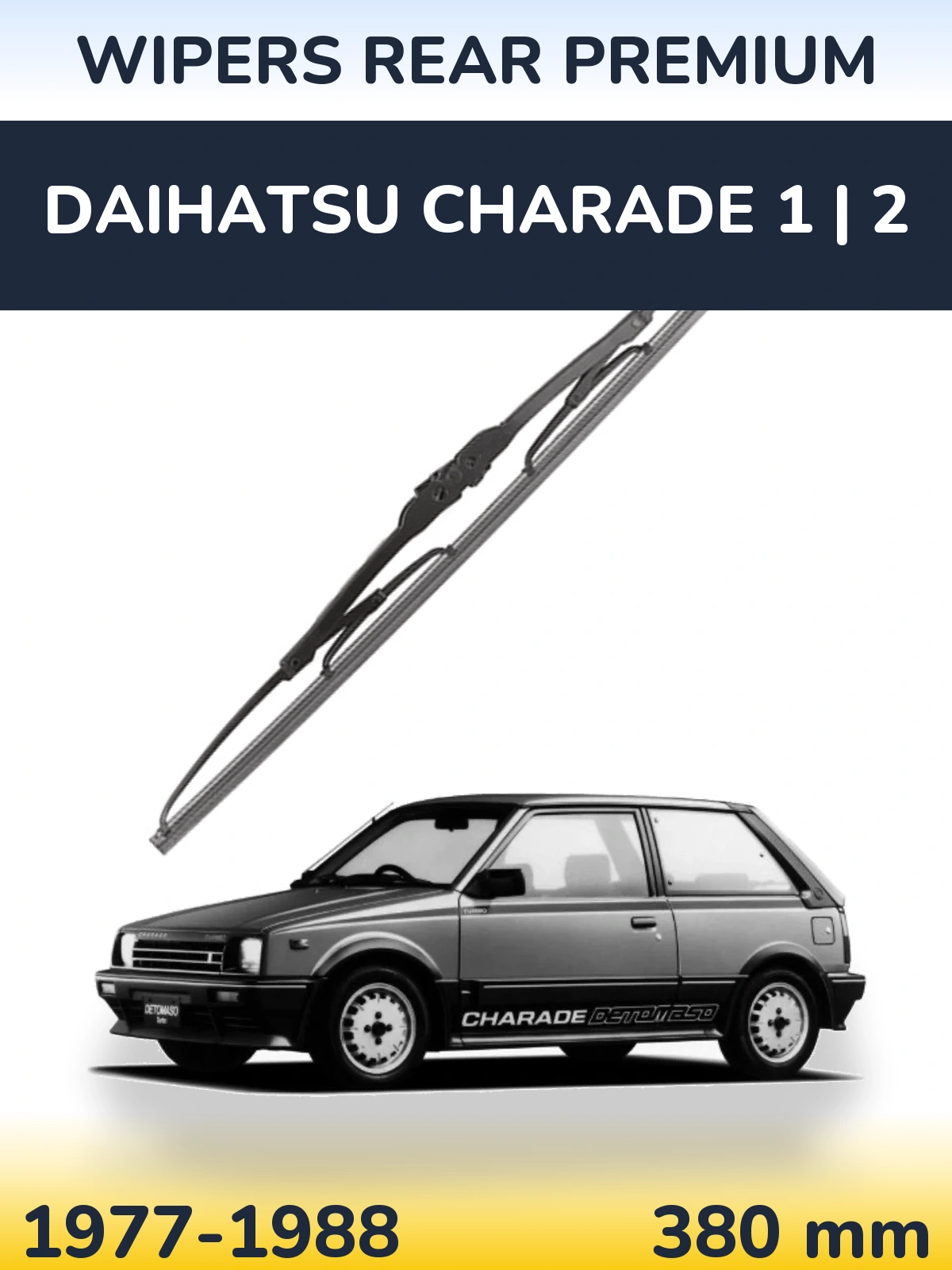 Tylna wycieraczka WIPERS REAR PREMIUM 380 mm do Daihatsu Charade 1 | 2 1977-1988