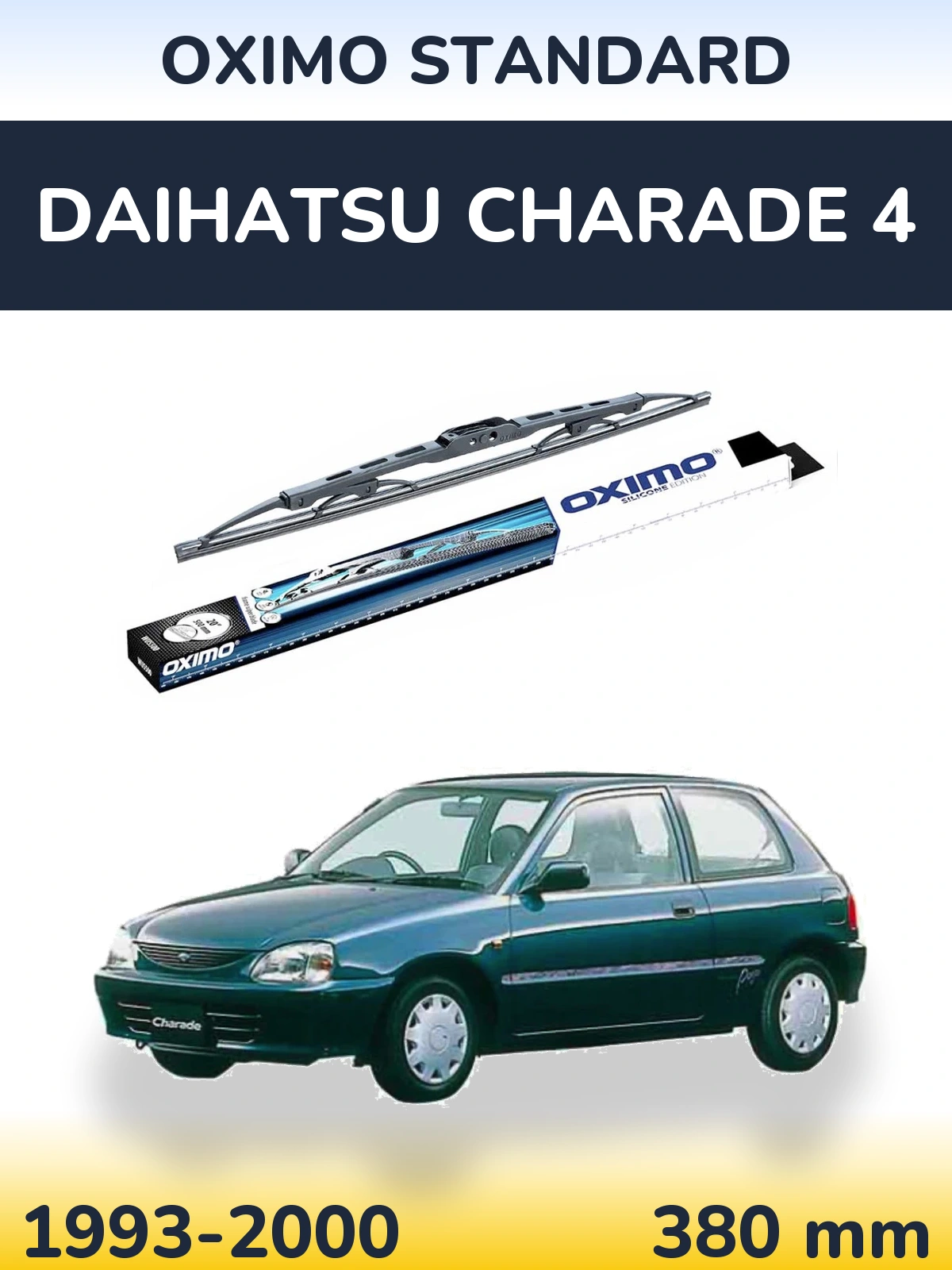 Tylna wycieraczka Oximo Standard 375 mm do Daihatsu Charade 4 1993-2000