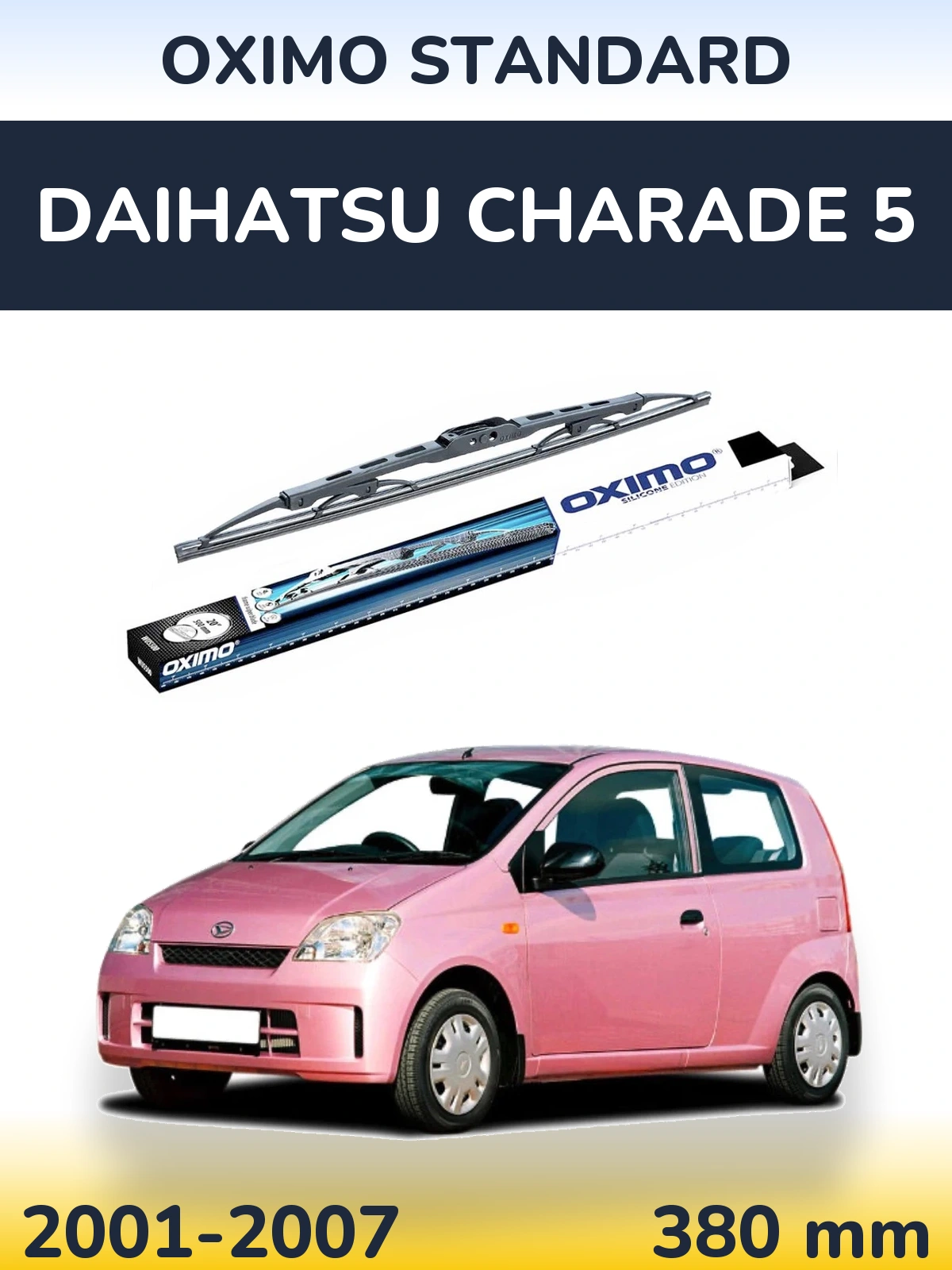 Tylna wycieraczka Oximo Standard 375 mm do Daihatsu Charade 5 2001-2007