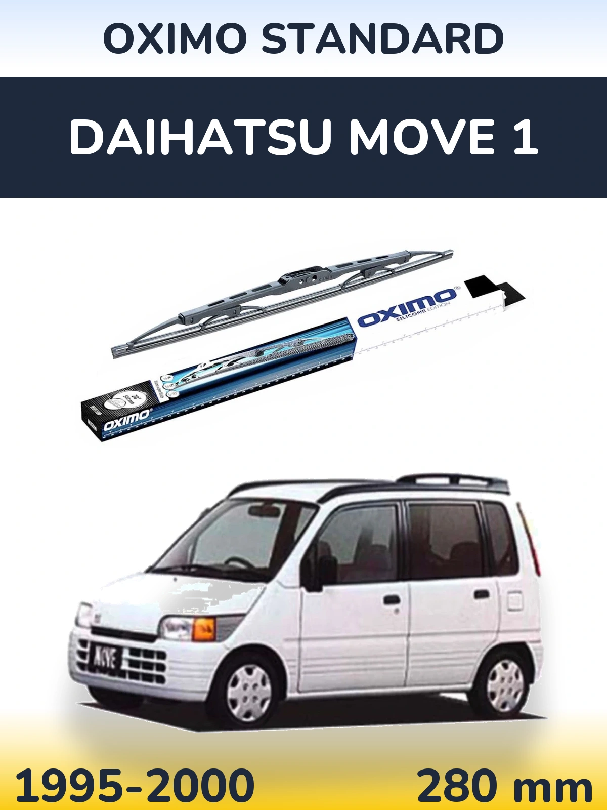 Tylna wycieraczka Oximo Standard 275 mm do Daihatsu Move 1 1995-2000