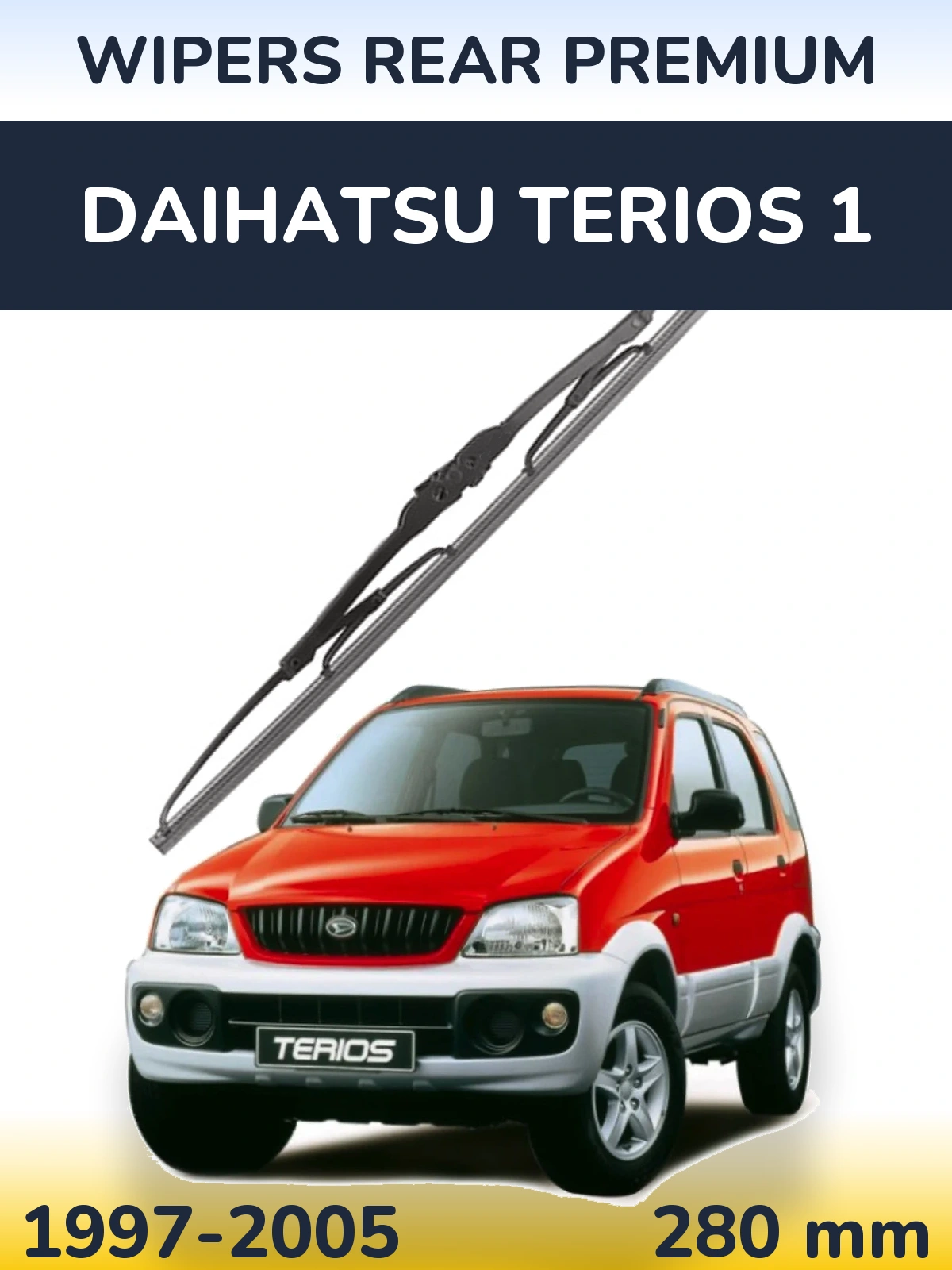 Задний дворник WIPERS REAR PREMIUM 280 мм для Daihatsu Terios 1 1997-2005