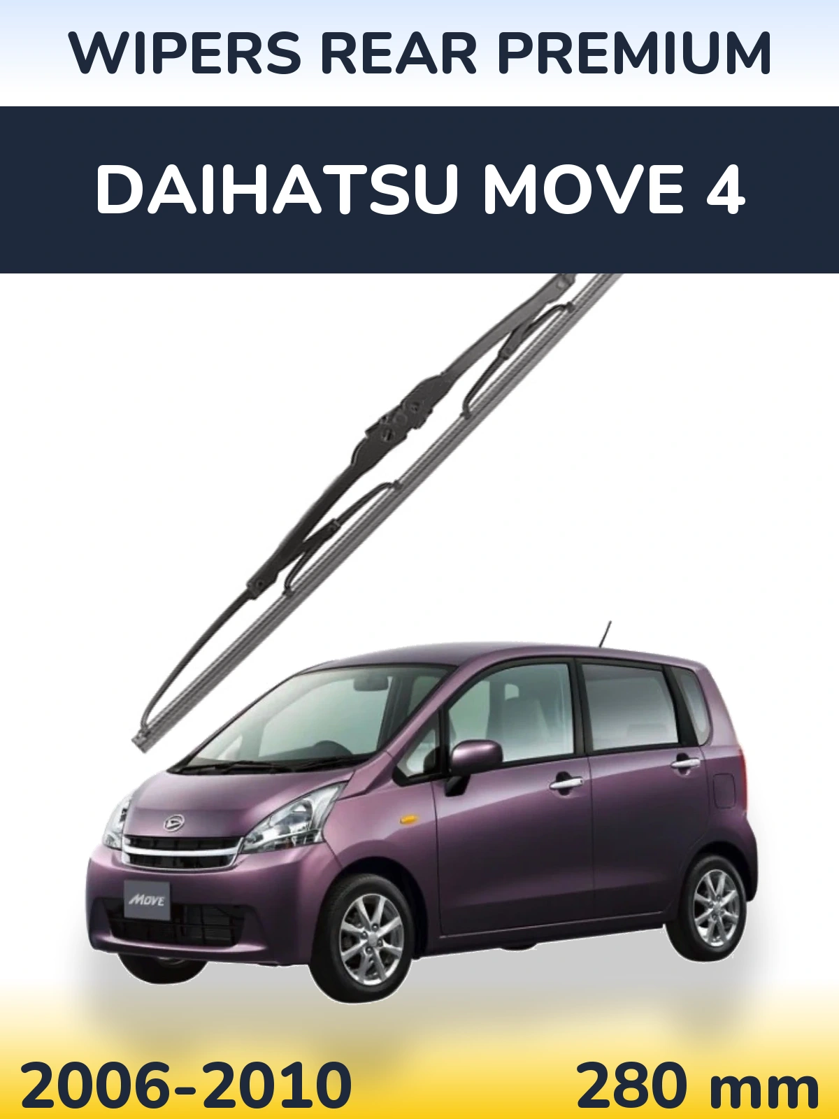 Tylna wycieraczka WIPERS REAR PREMIUM 280 mm do Daihatsu Move 4 2006-2010