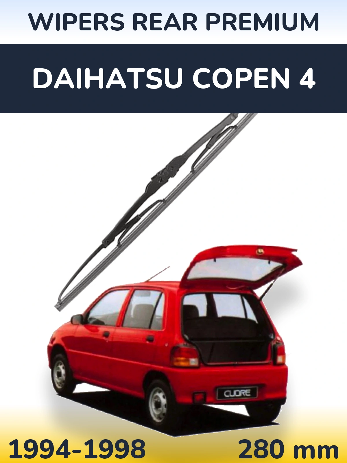 Tylna wycieraczka WIPERS REAR PREMIUM 280 mm do Daihatsu Copen 4 1994-1998