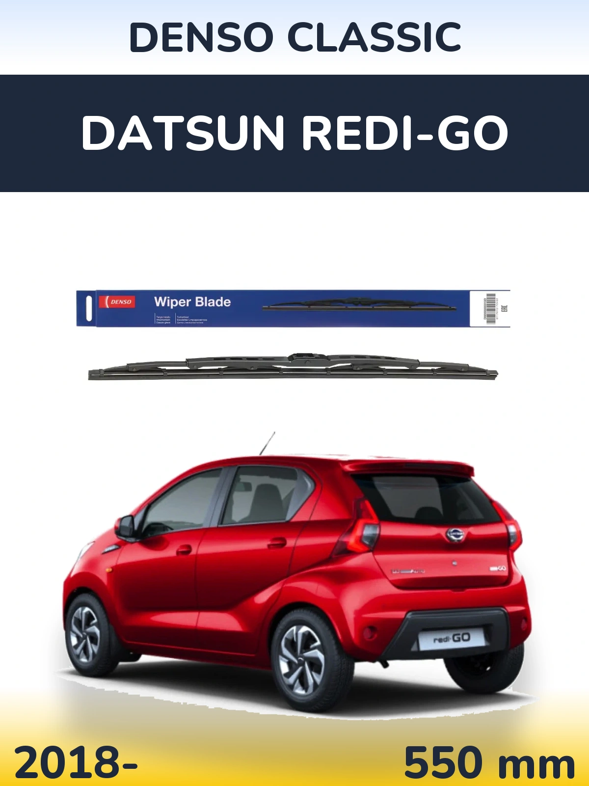 Przednia wycieraczka Denso Classic 550 mm do Datsun Redi-Go 2018-2026