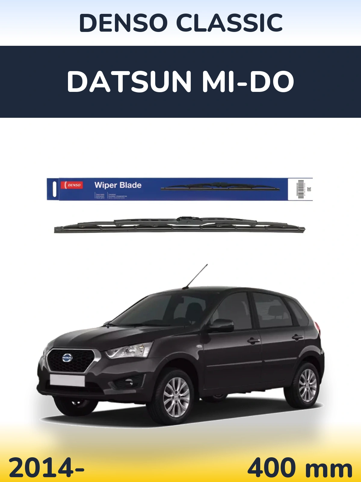 Tylna wycieraczka Denso Classic 400 mm do Datsun mi-DO 2014-2026