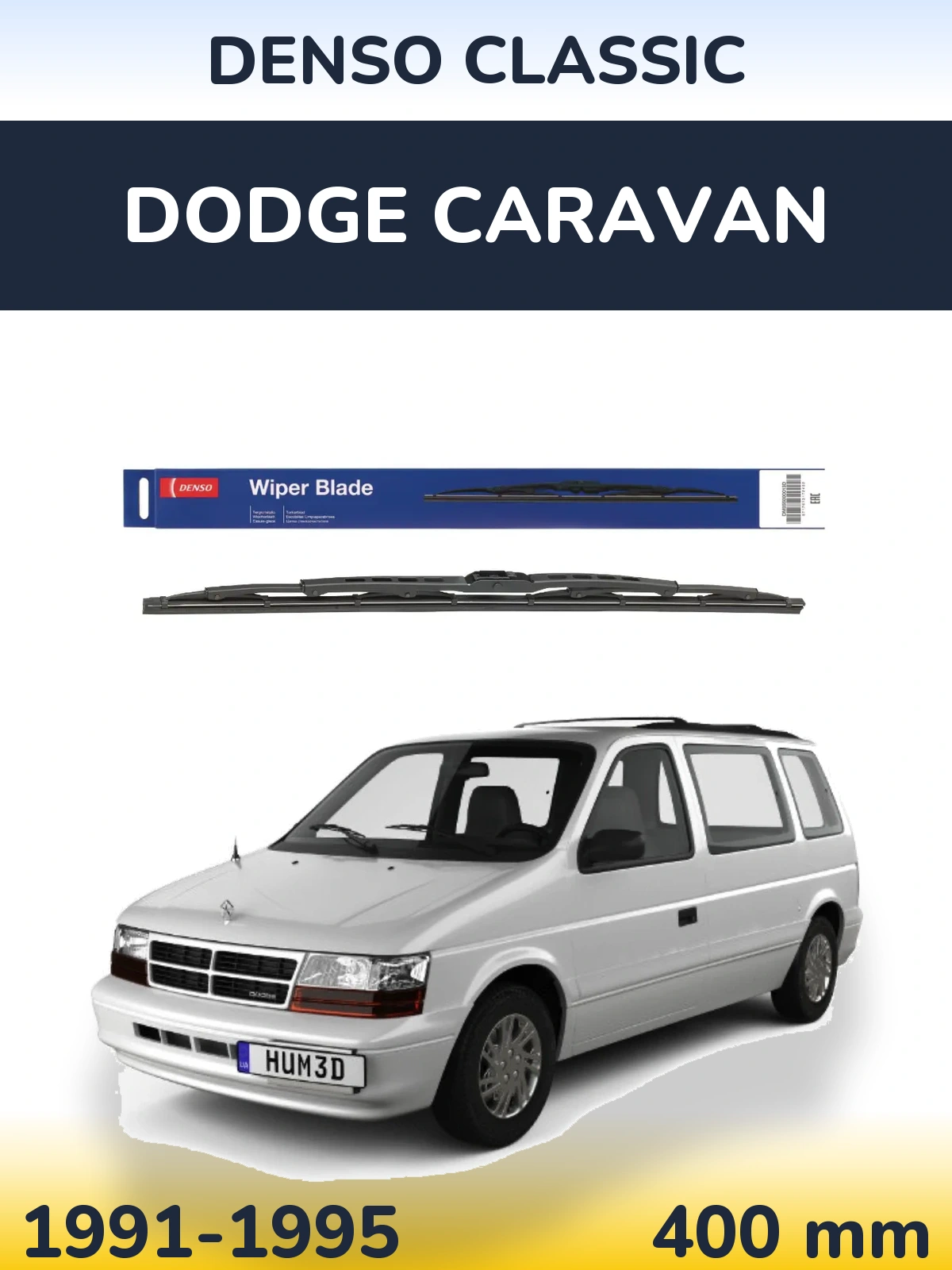 Задний дворник Denso Classic 400 мм для Dodge Caravan 1991-1995