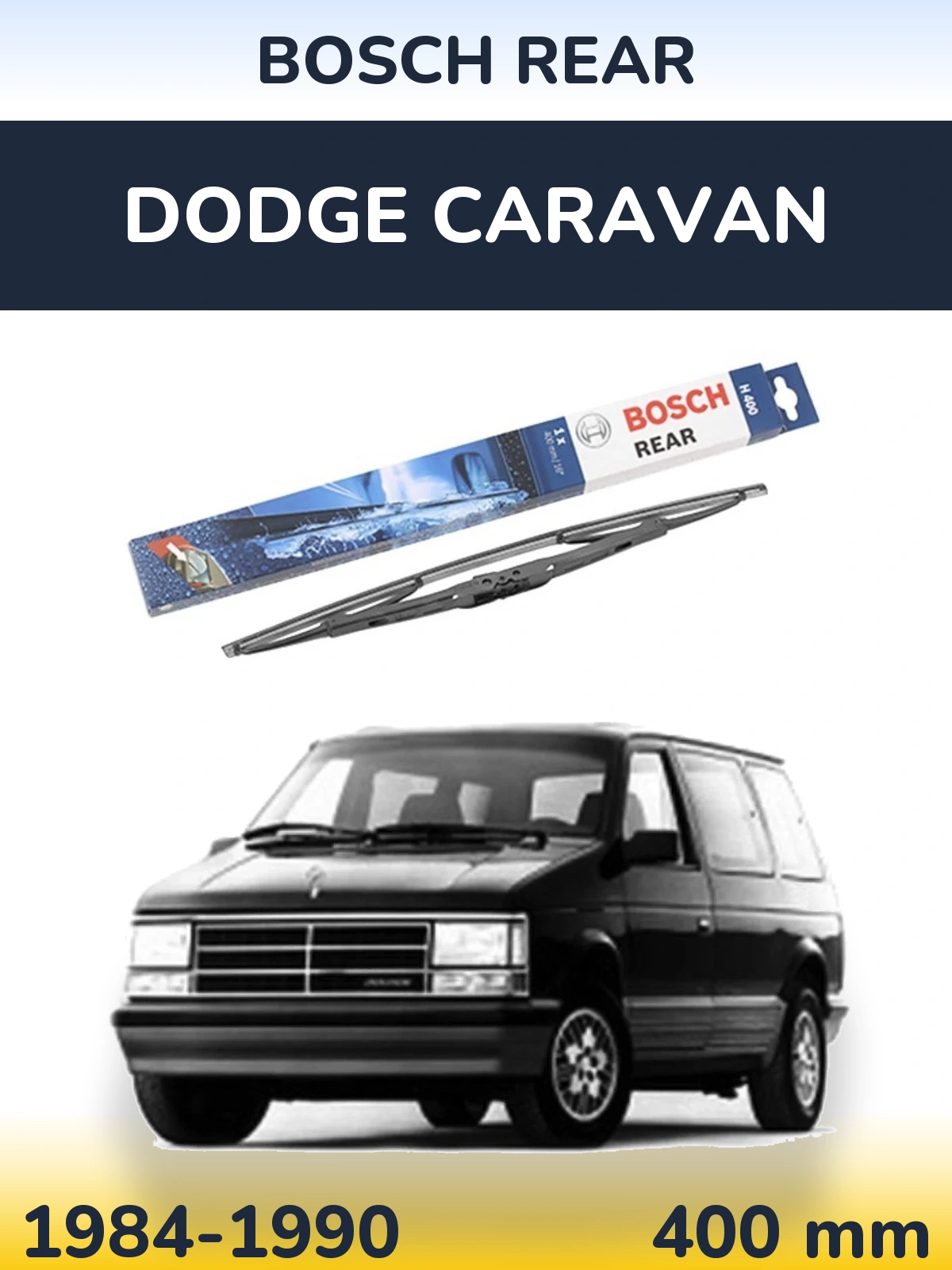 Tylna wycieraczka BOSCH Rear 400 mm do Dodge Caravan 1984-1990