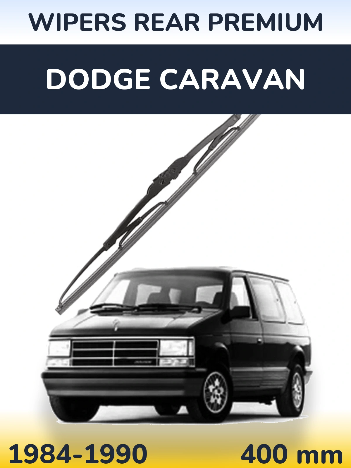 Tylna wycieraczka WIPERS REAR PREMIUM 400 mm do Dodge Caravan 1984-1990