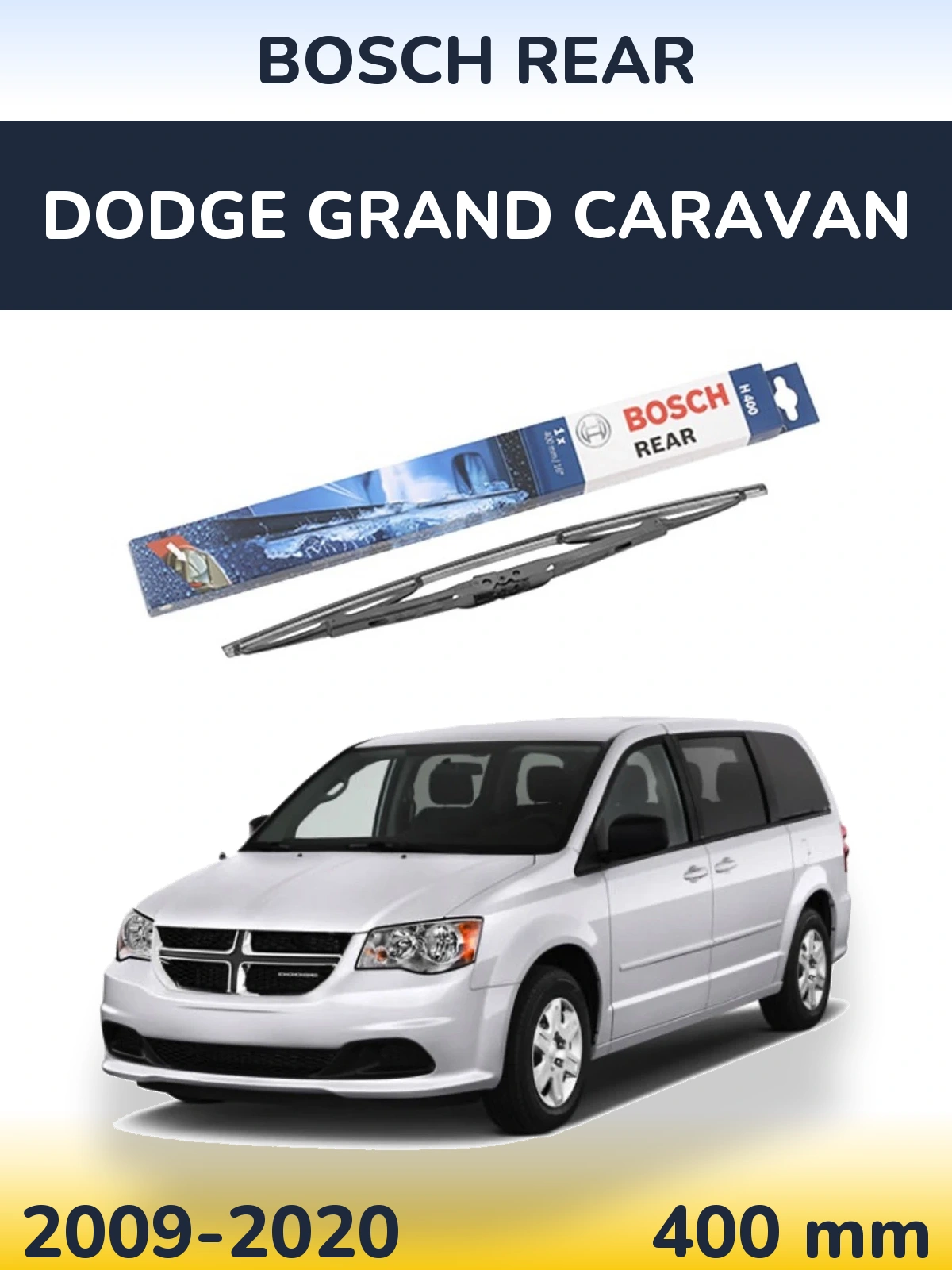Tylna wycieraczka BOSCH Rear 400 mm do Dodge Grand Caravan 2009-2020