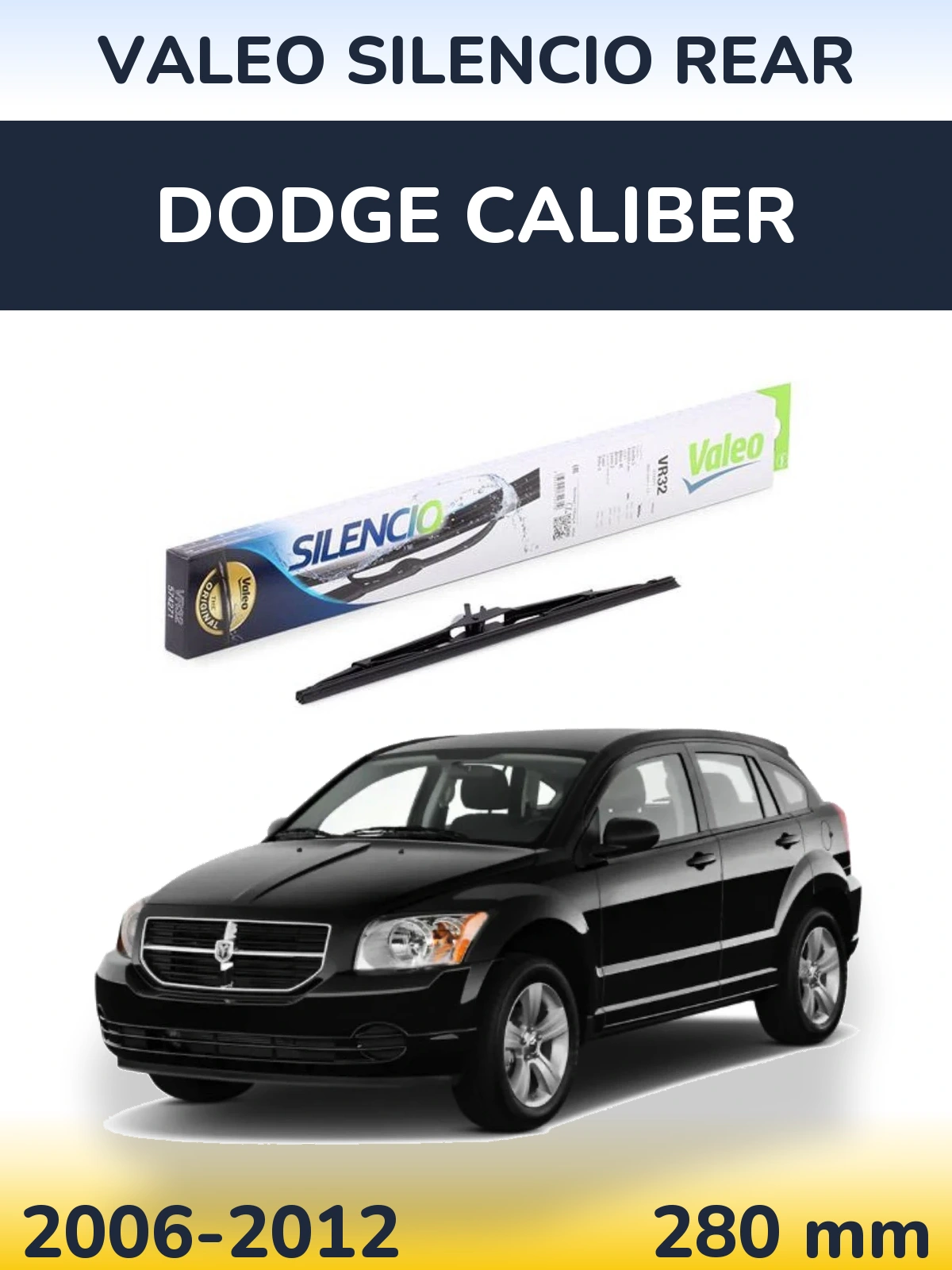 Tylna wycieraczka Valeo Silencio Rear 280 mm do Dodge Caliber 2006-2012