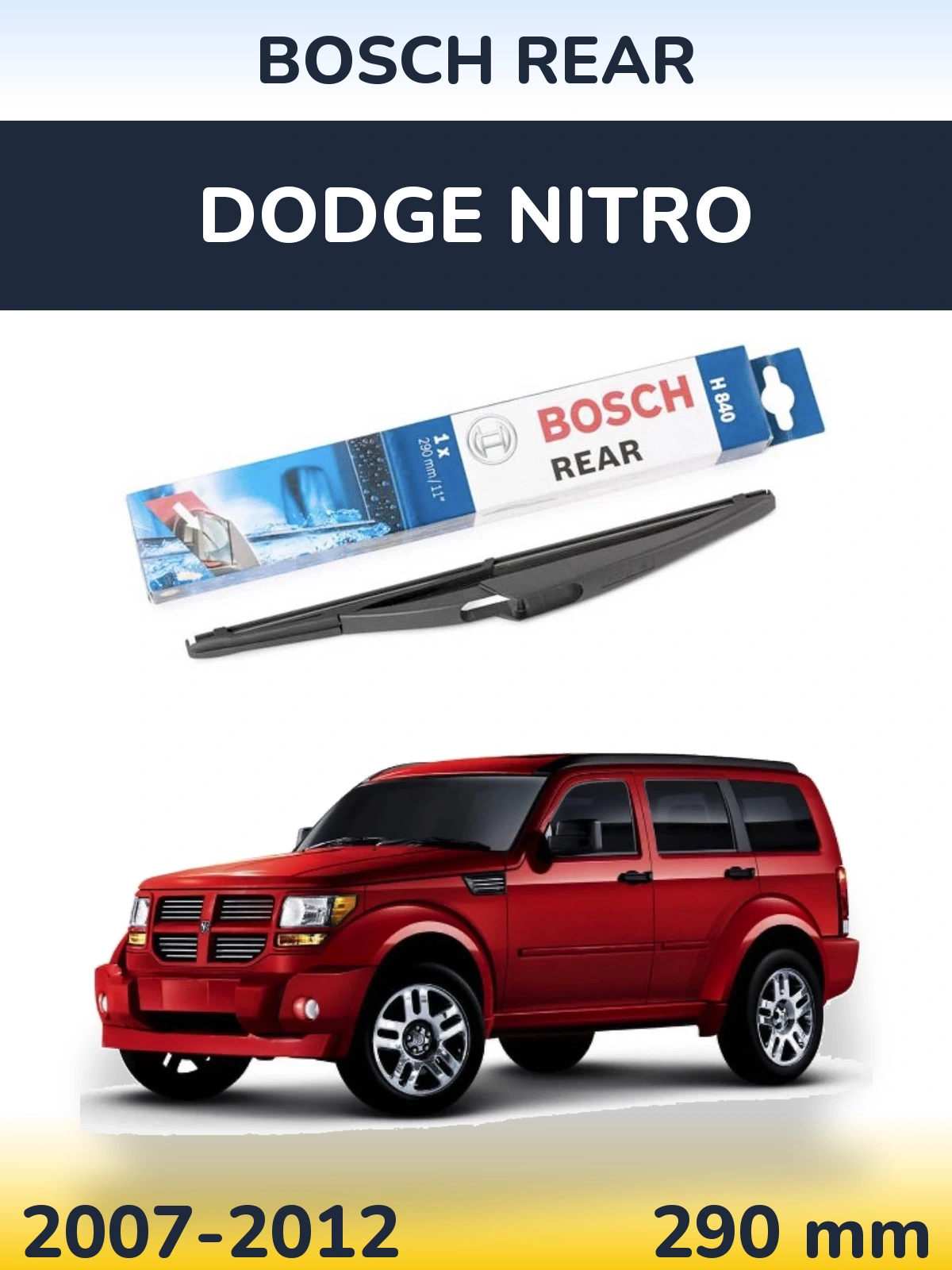 Tylna wycieraczka BOSCH Rear 290 mm do Dodge Nitro 2007-2012