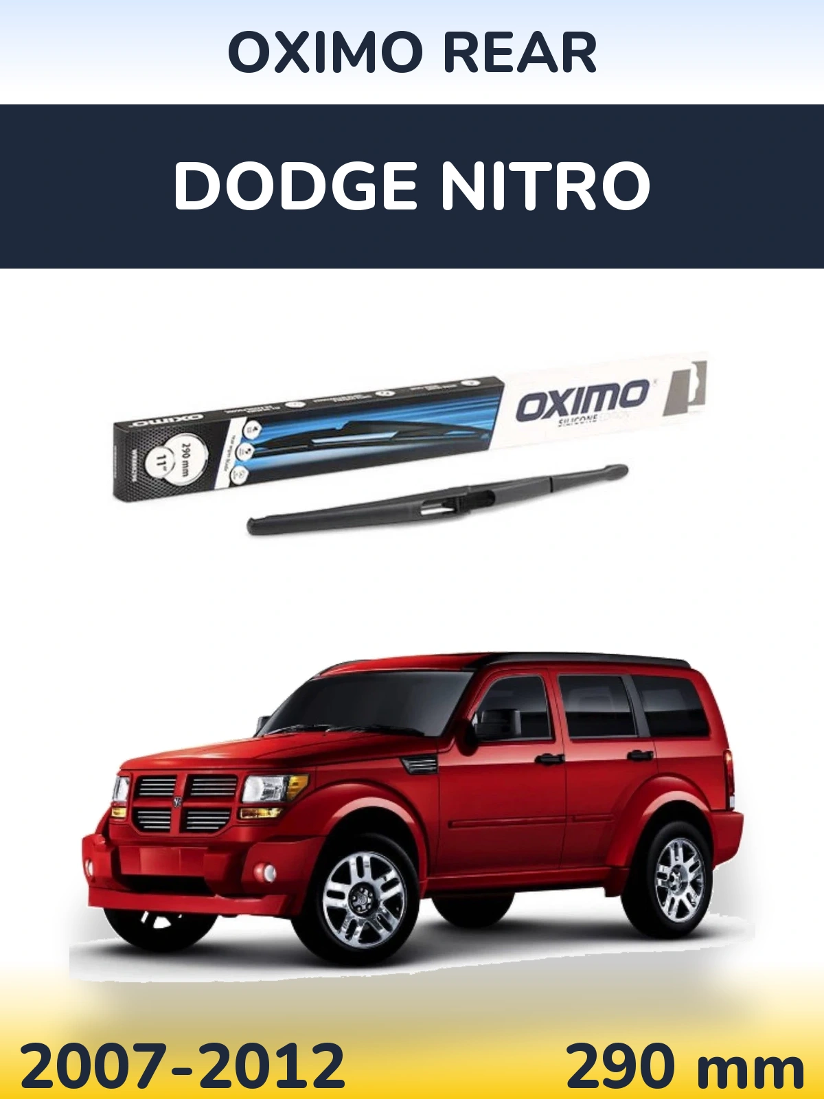 Tylna wycieraczka Oximo Rear 290 mm do Dodge Nitro 2007-2012
