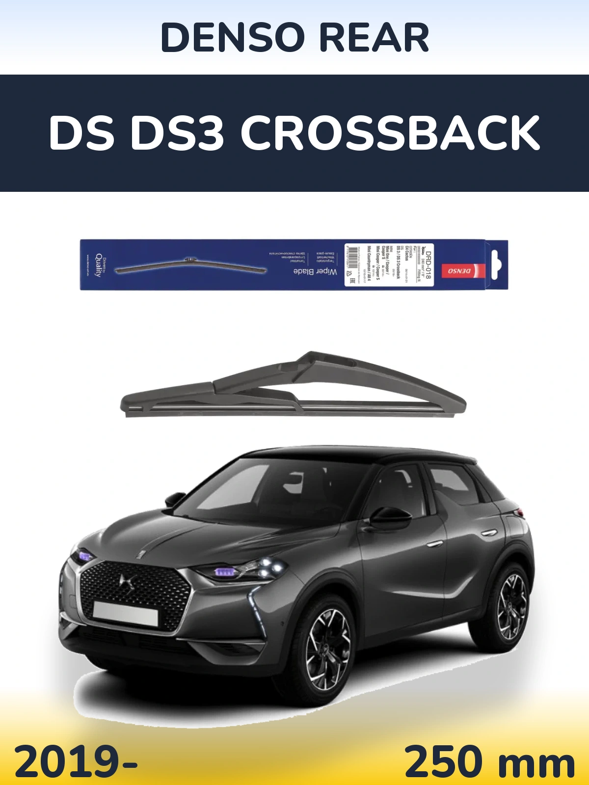 Tylna wycieraczka Denso Rear 240 mm do DS DS3 Crossback 2019-2026
