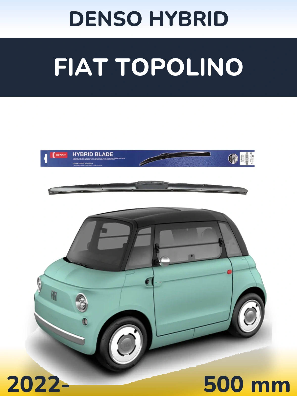 Przednia wycieraczka Denso Hybrid 500 mm do Fiat Topolino 2022-2026