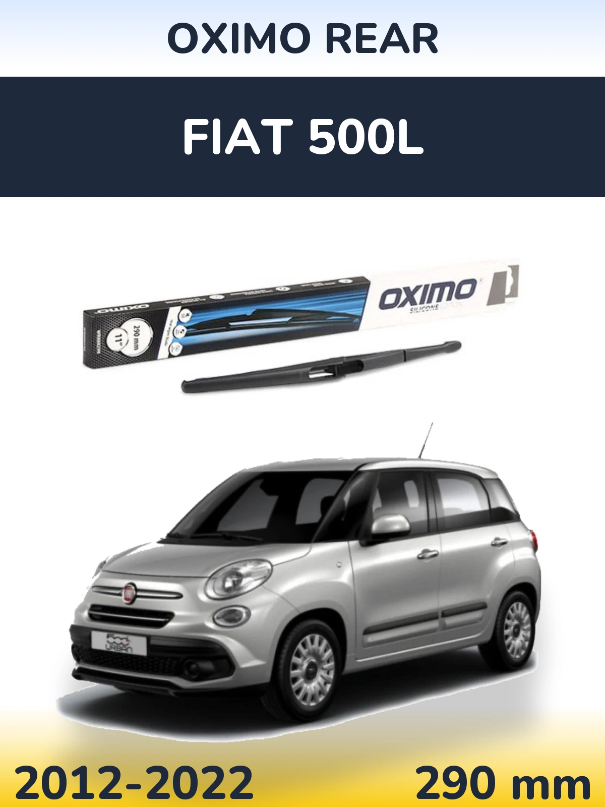 Задний дворник Oximo Rear 290 мм для Fiat 500L 2012-2022
