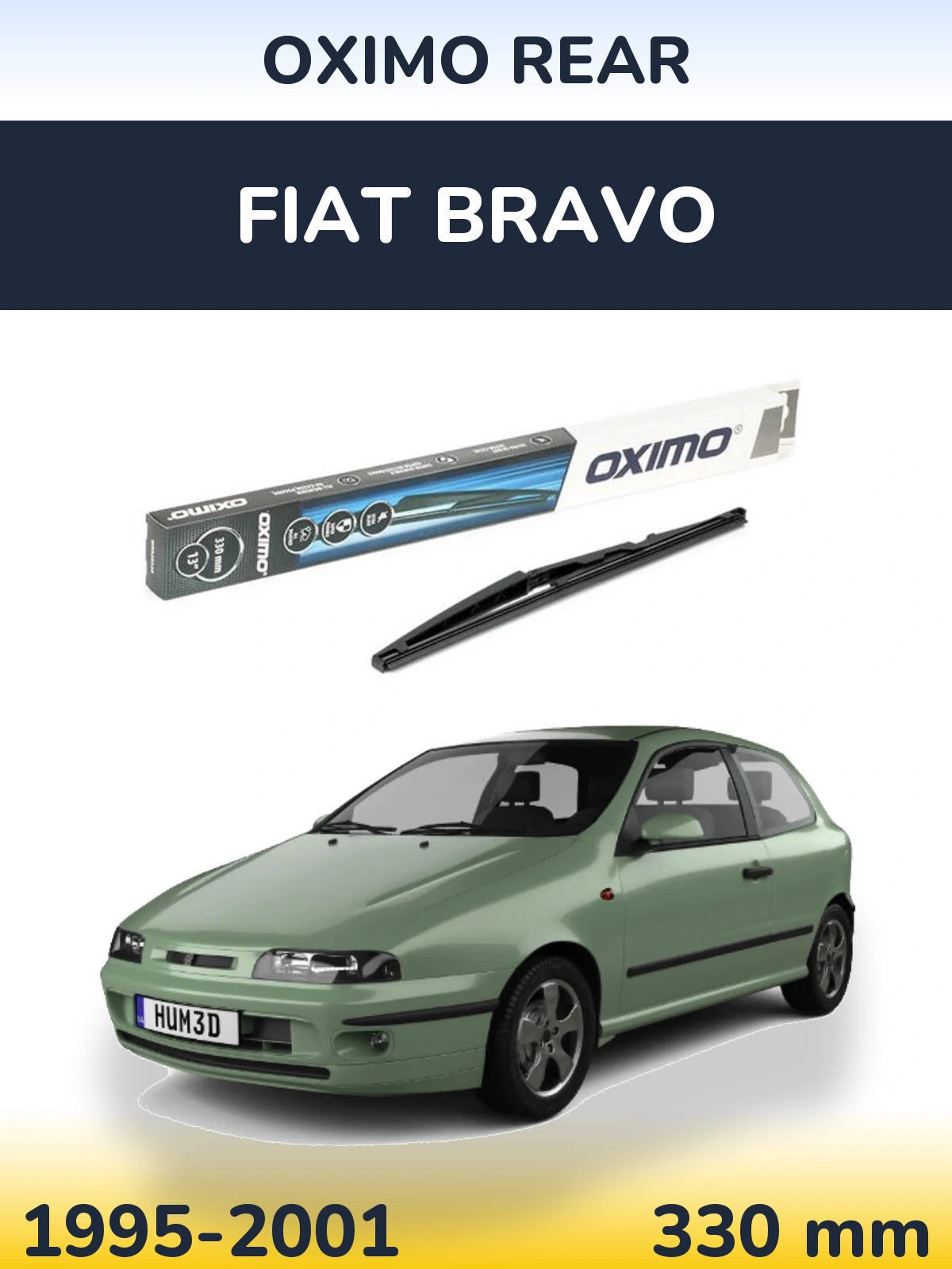 Задний дворник Oximo Rear 330 мм для Fiat Bravo 1995-2001