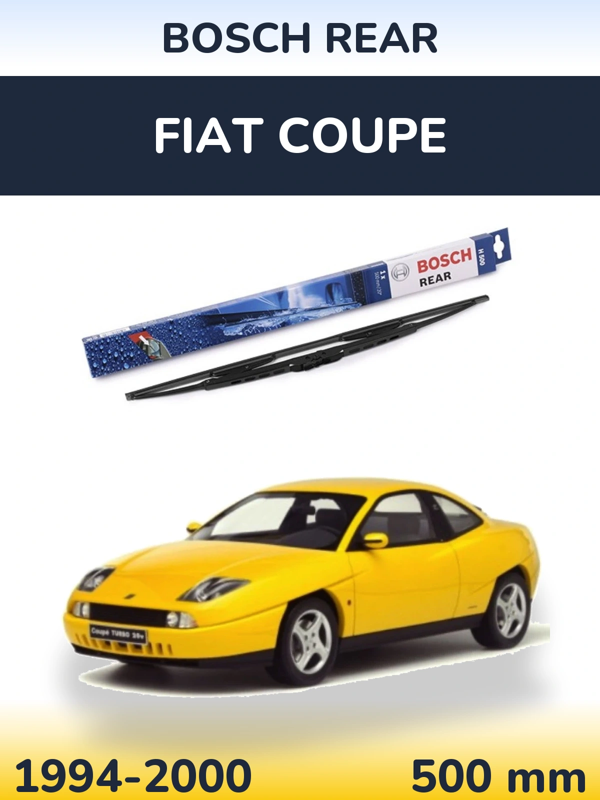 Задний дворник BOSCH Rear 500 мм для Fiat Coupe 1994-2000