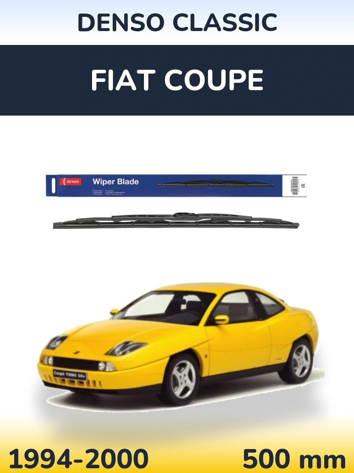 Tylna wycieraczka Denso Classic 500 mm do Fiat Coupe 1994-2000