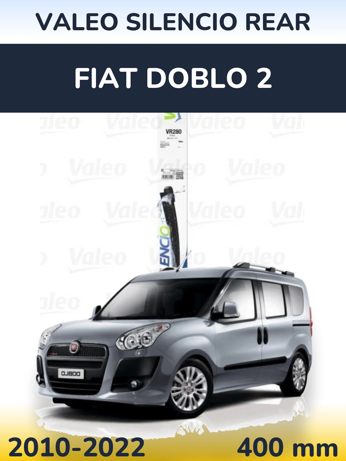 Tylna wycieraczka Valeo Silencio Rear 380 mm do Fiat Doblo 2 2010-2022
