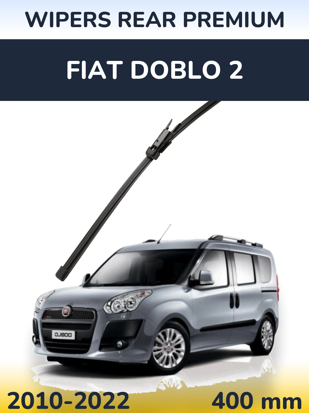 Tylna wycieraczka WIPERS REAR PREMIUM 400 mm do Fiat Doblo 2 2010-2022