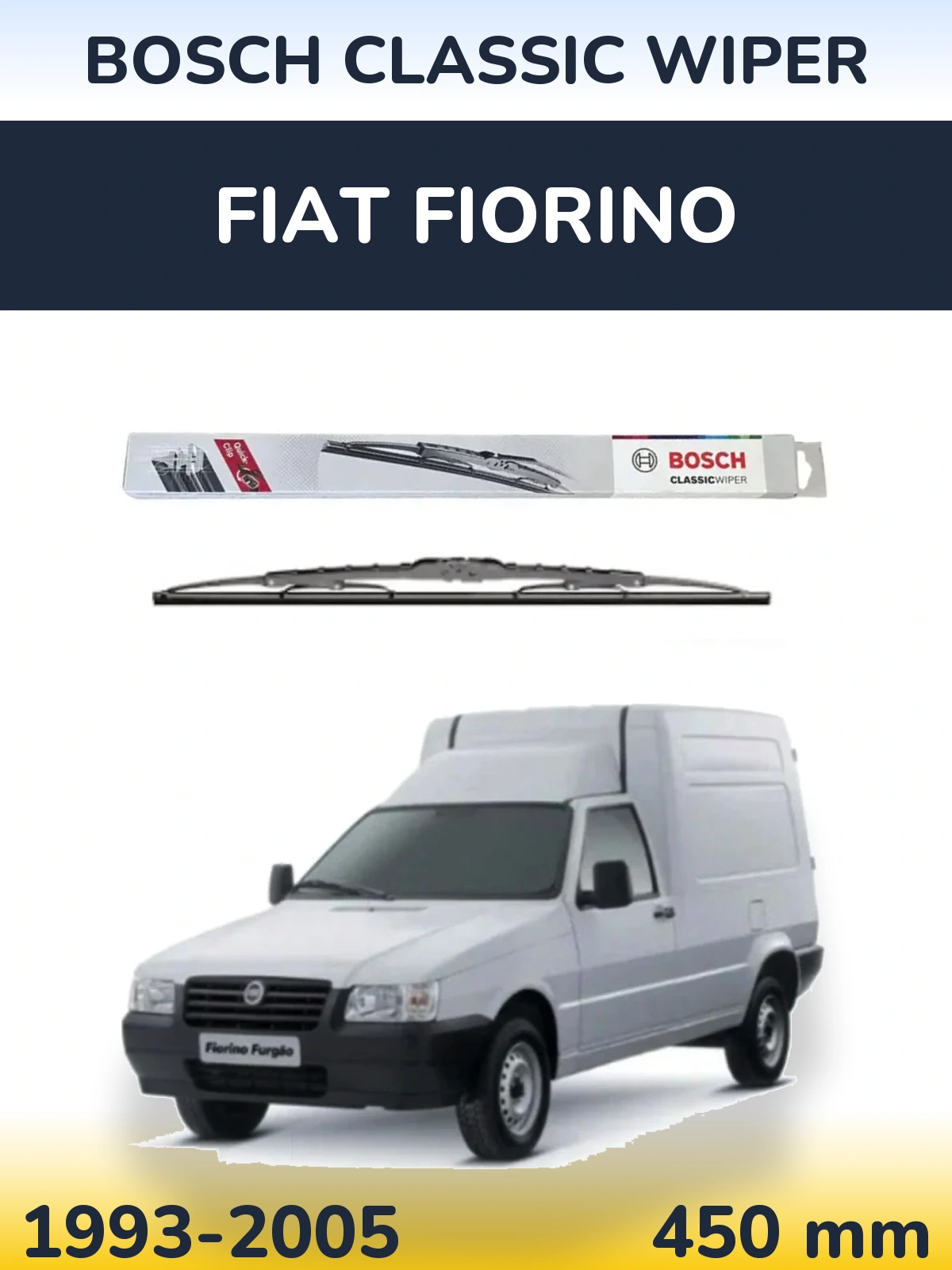 Przednia wycieraczka BOSCH Classic Wiper 450 mm do Fiat Fiorino 1993-2005