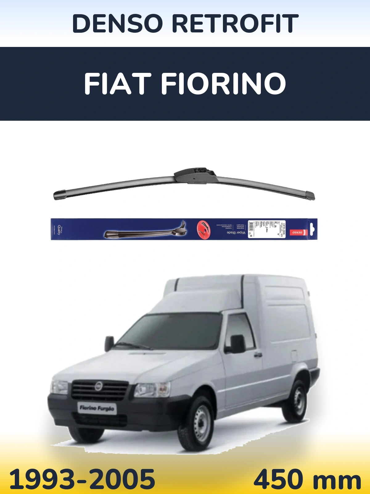 Передний дворник Denso Retrofit 450 мм для Fiat Fiorino 1993-2005