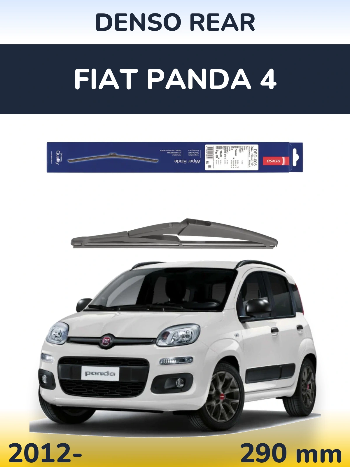 Tylna wycieraczka Denso Rear 290 mm do Fiat Panda 4 2012-2026
