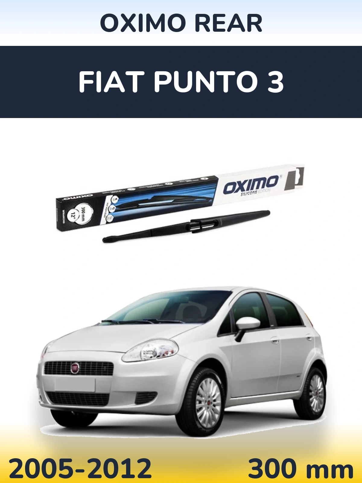 Задний дворник Oximo Rear 300 мм для Fiat Punto 3 2005-2012