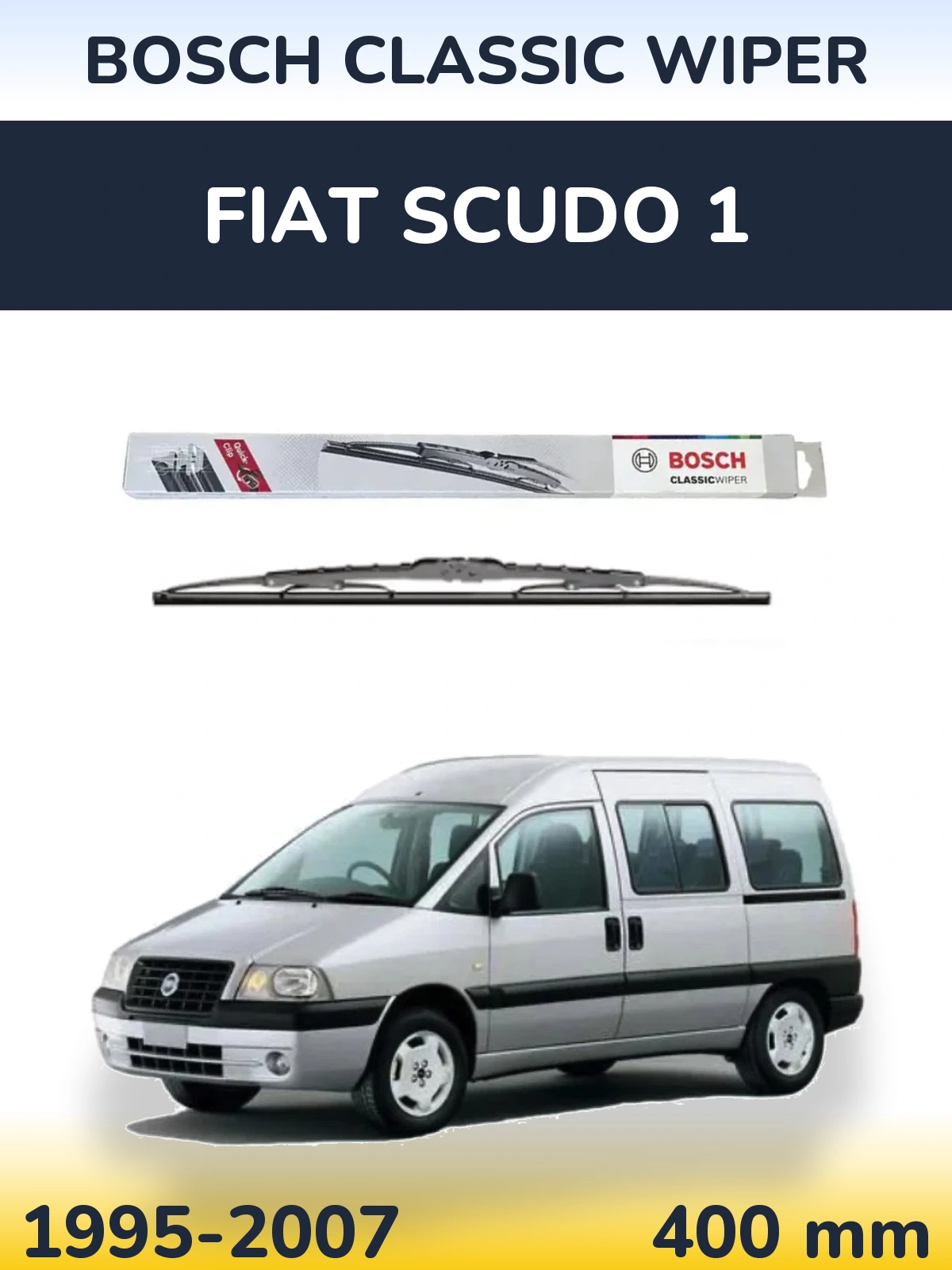 Tylna wycieraczka BOSCH Classic Wiper 400 mm do Fiat Scudo 1 1995-2007