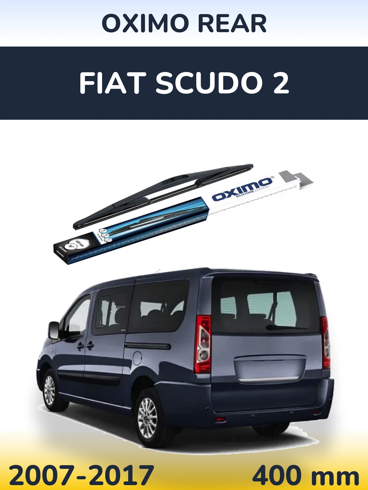 Задний дворник Oximo Rear 400 мм для Fiat Scudo 2 2007-2017