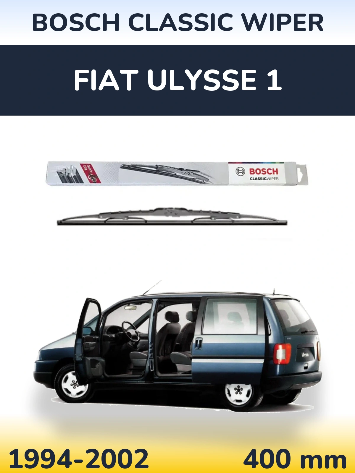 Tylna wycieraczka BOSCH Classic Wiper 400 mm do Fiat Ulysse 1 1994-2002