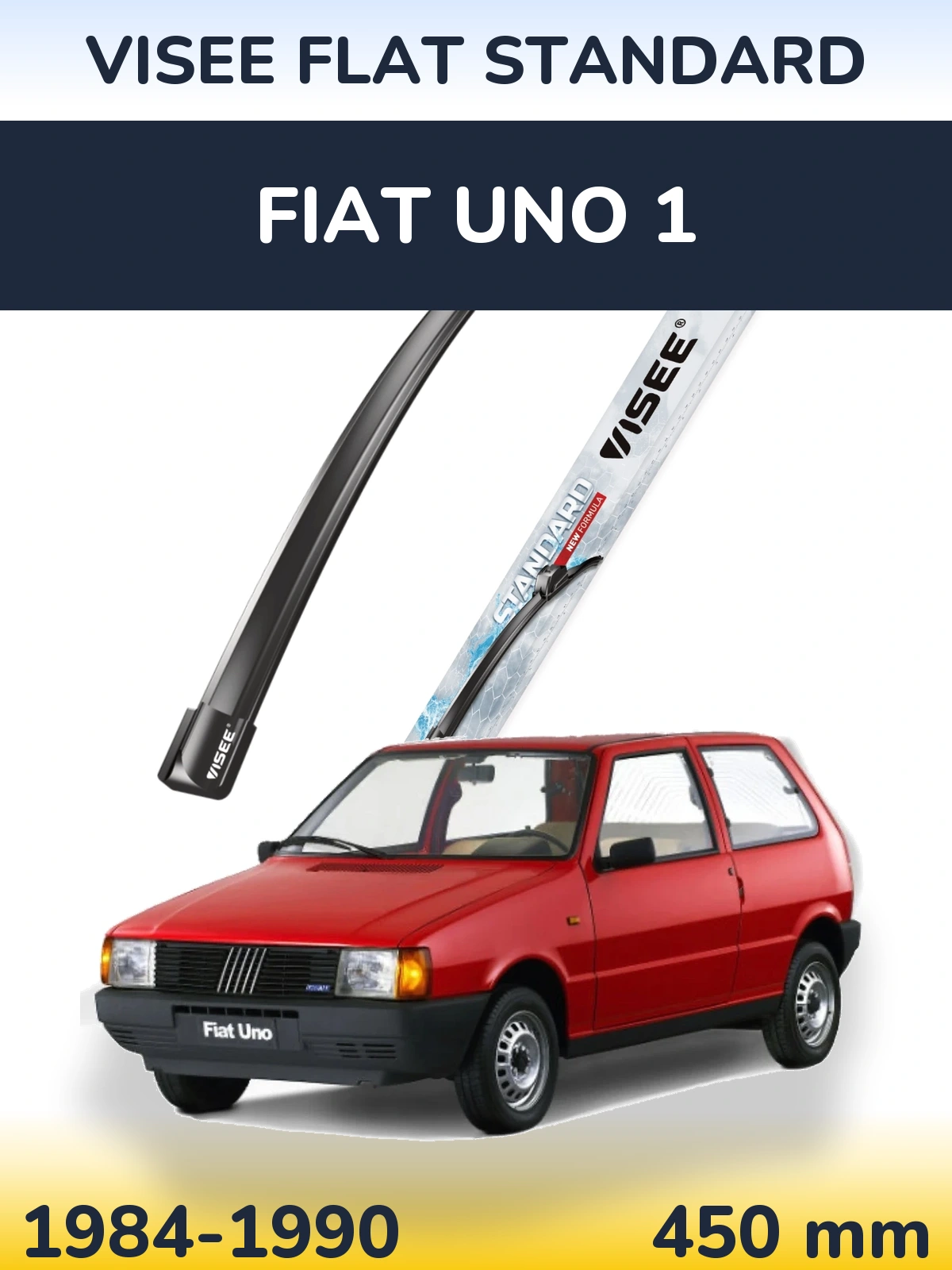 Przednia wycieraczka VISEE FLAT STANDARD 450 mm do Fiat Uno 1 1984-1990
