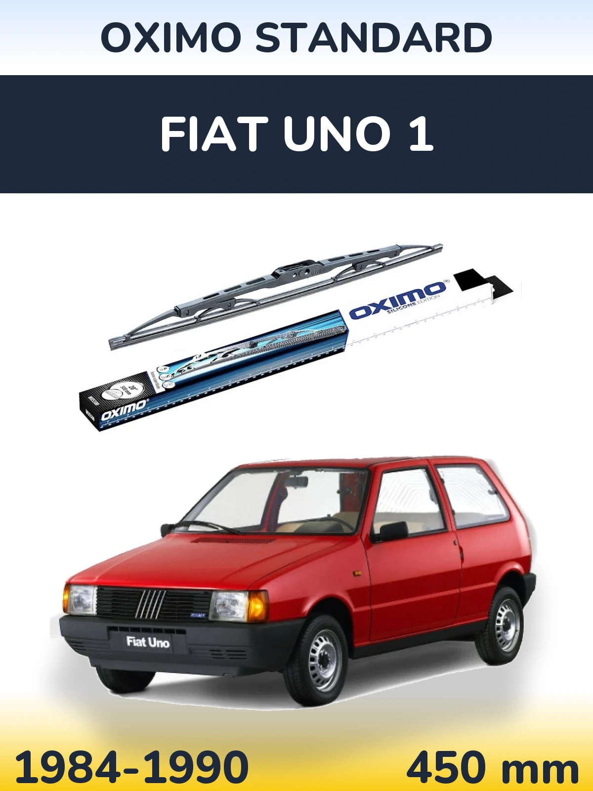 Przednia wycieraczka Oximo Standard 450 mm do Fiat Uno 1 1984-1990