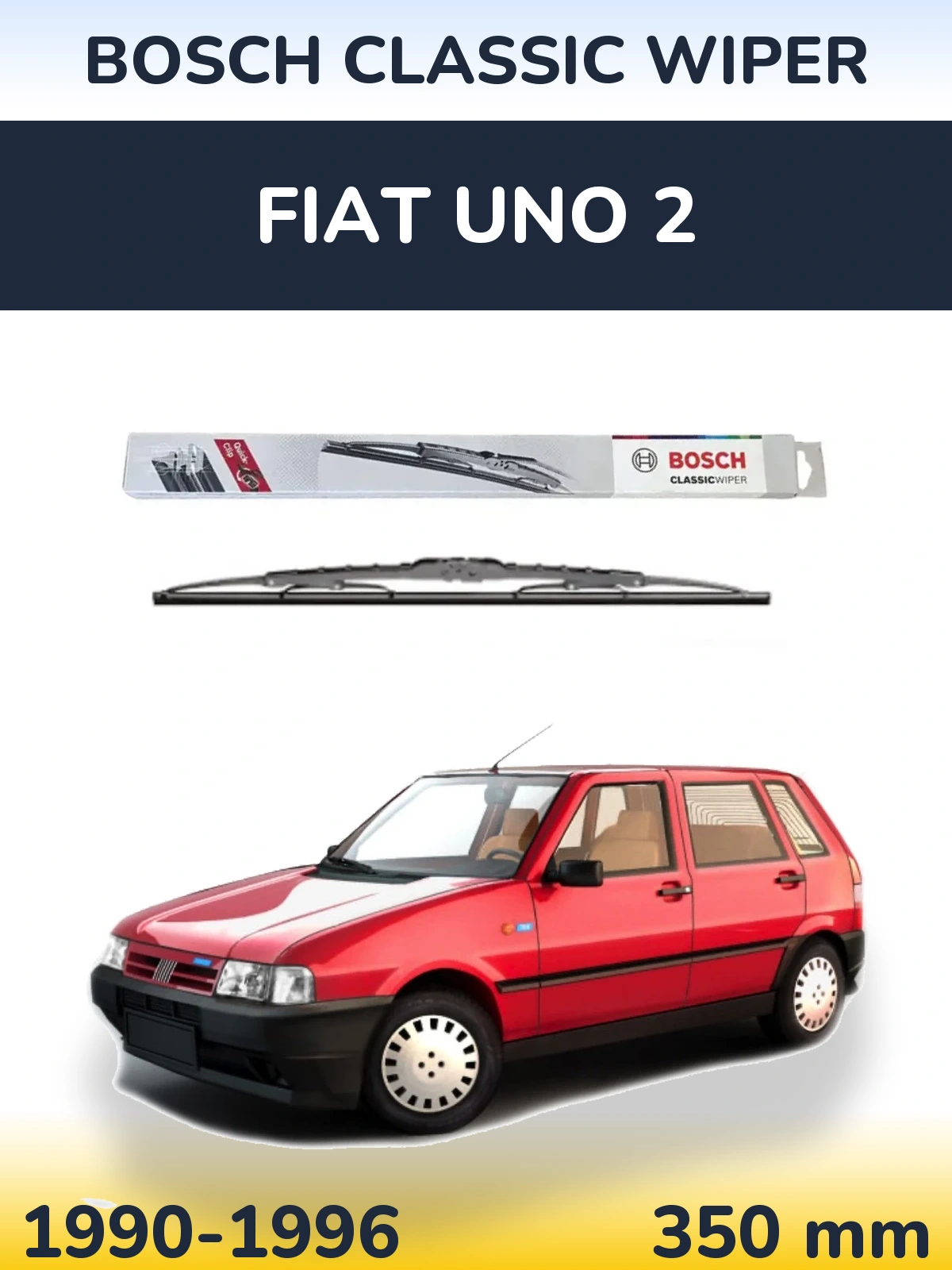 Задний дворник BOSCH Classic Wiper 340 мм для Fiat Uno 2 1990-1996