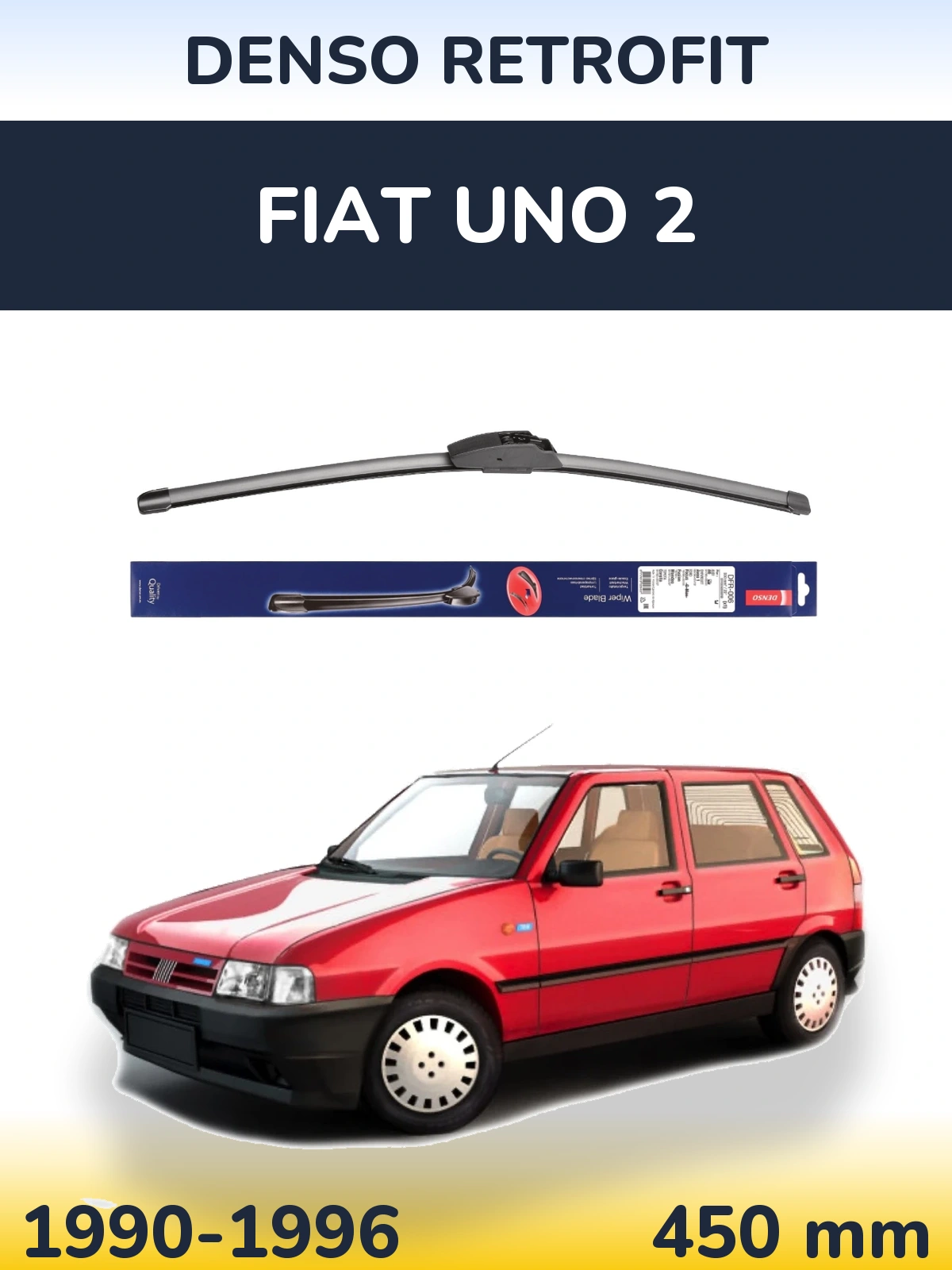 Przednia wycieraczka Denso Retrofit 450 mm do Fiat Uno 2 1990-1996