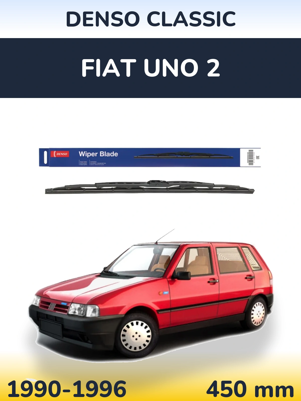 Передний дворник Denso Classic 450 мм для Fiat Uno 2 1990-1996
