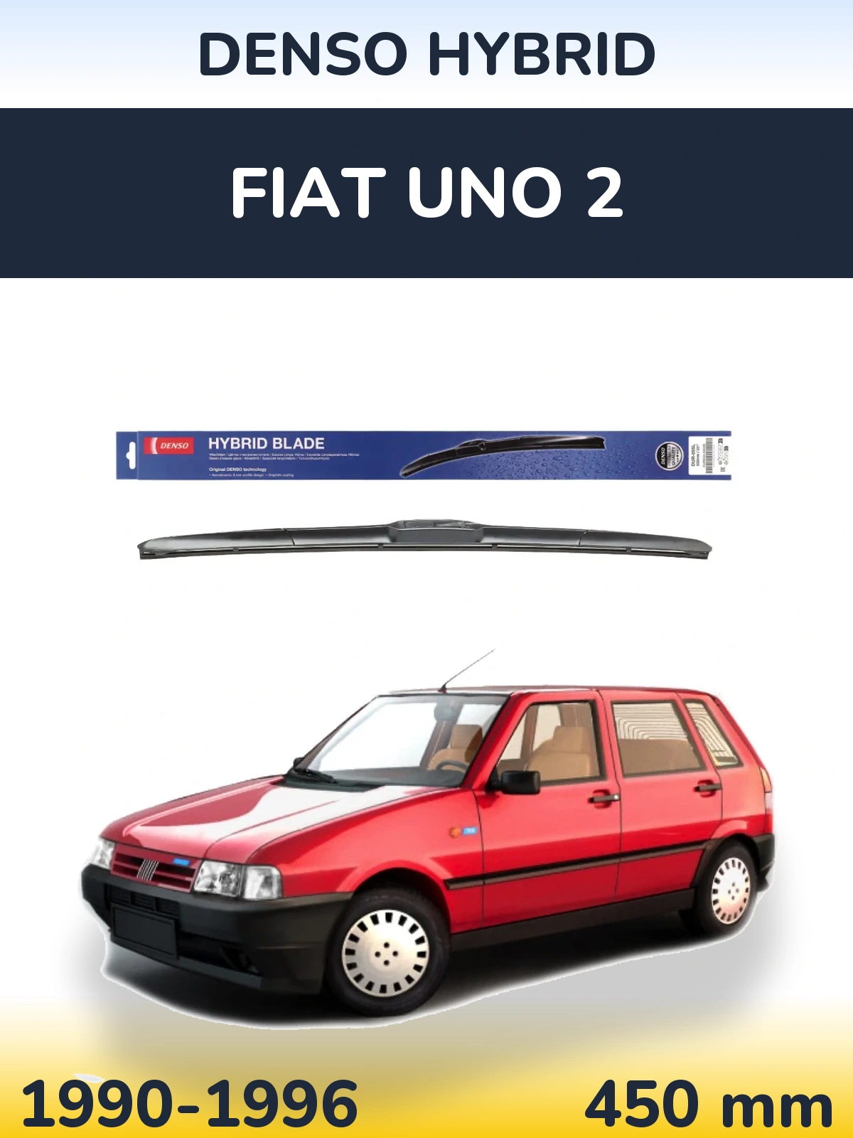 Передний дворник Denso Hybrid 450 мм для Fiat Uno 2 1990-1996